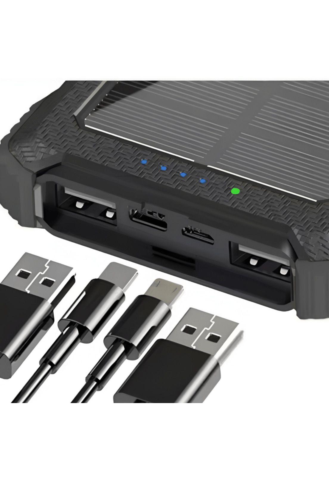 Powerbank Solar Outdoor Multipuertos 10000maH Carga Rápida-6