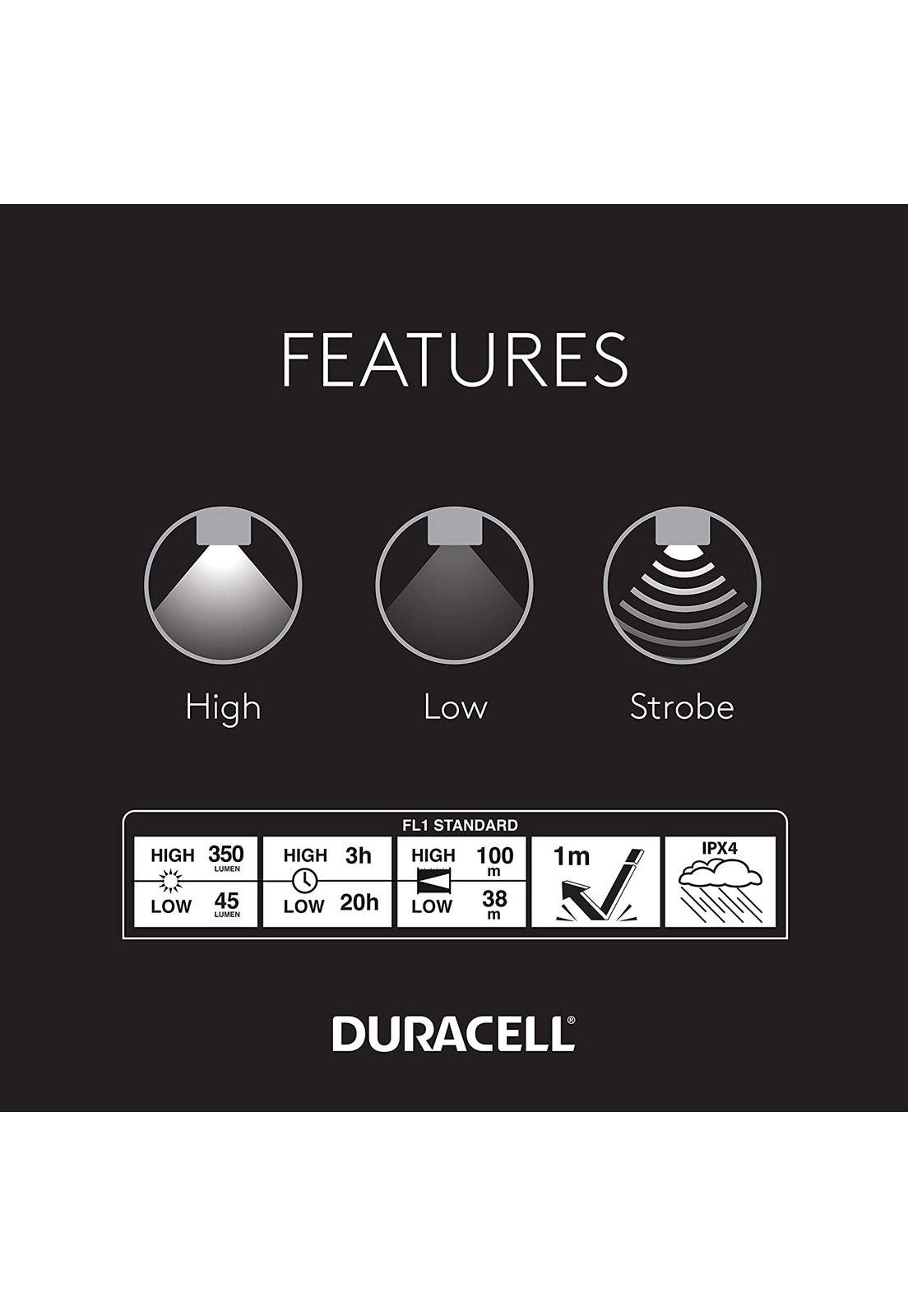 Linterna Duracell Focusing Infinity X1 de 350 Lumenes LED-2