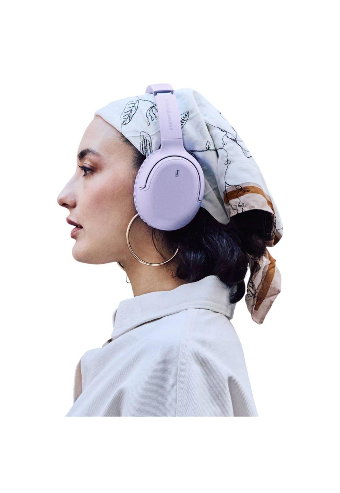 Audífonos Bluetooth Energy Sistem Rizz Fold Violet Deep Bass 50 Hrs-5