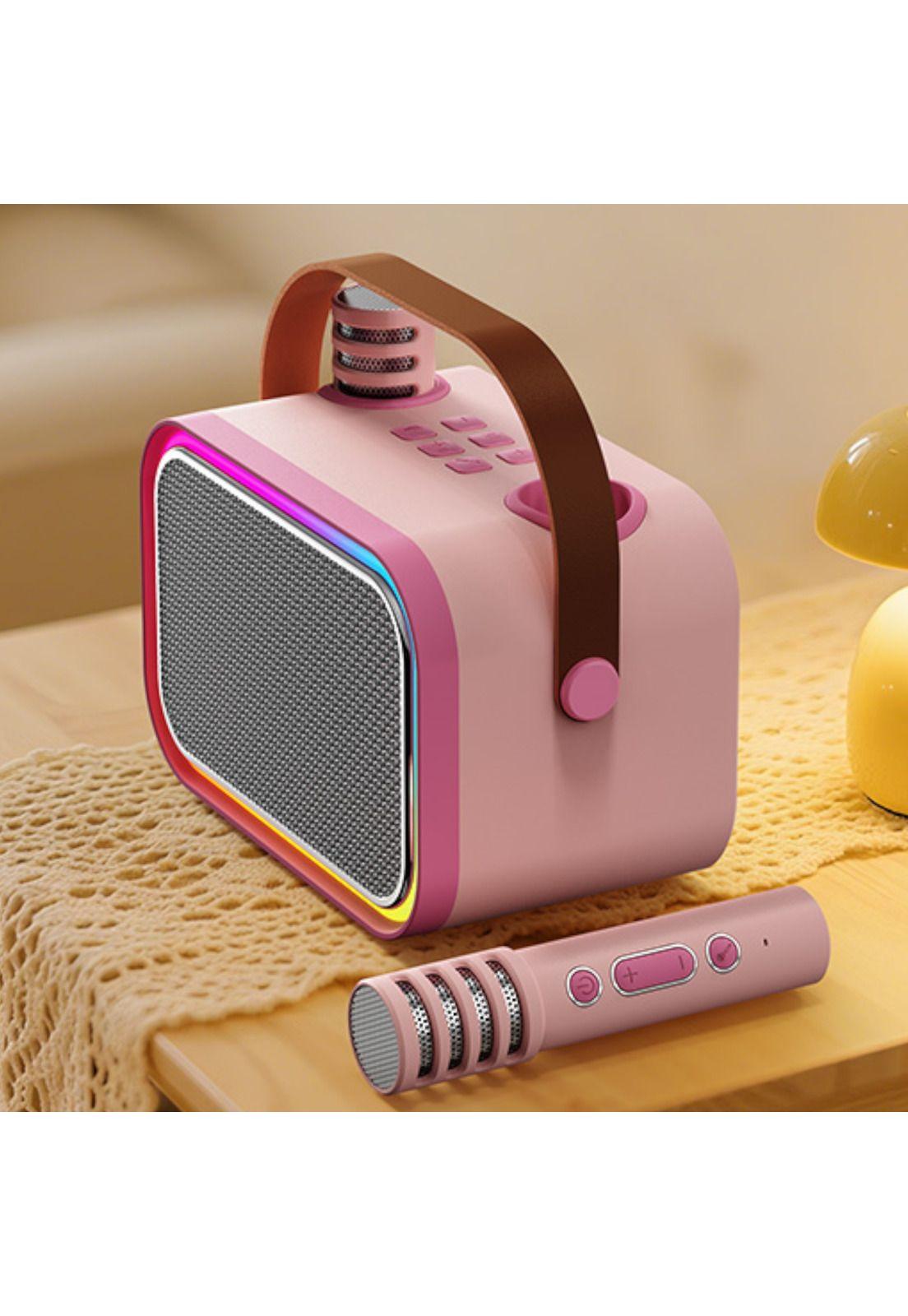 Karaoke Infantil RGB con 2 Micrófonos Inalámbricos Pink My Lil Dual Voice-5