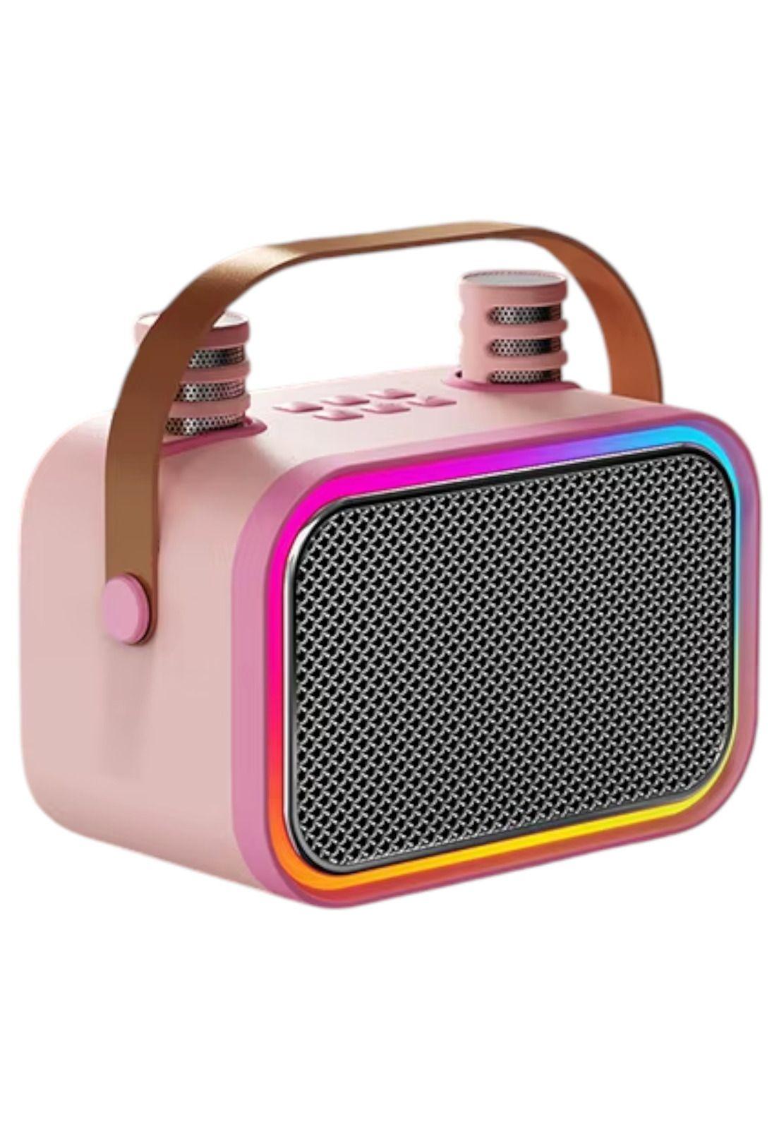 Karaoke Infantil RGB con 2 Micrófonos Inalámbricos Pink My Lil Dual Voice-7