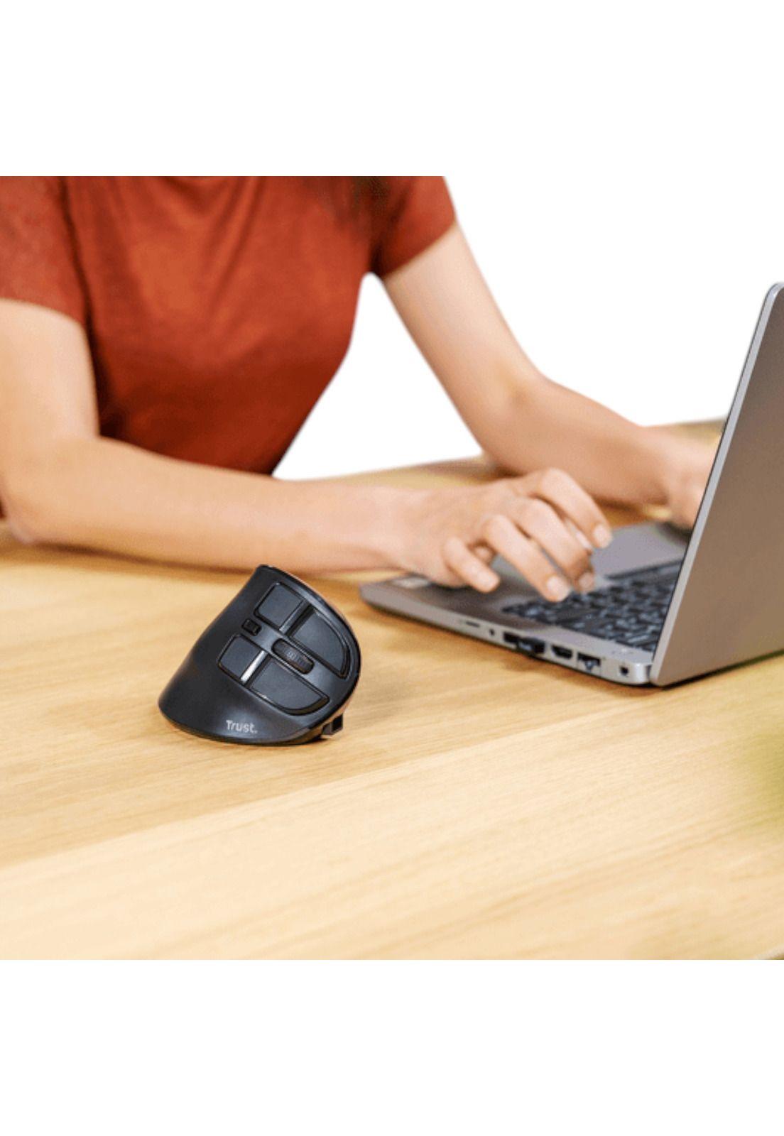 Mouse Ergonomico Profesional Trust Voxx Bluetooth Recargable-5