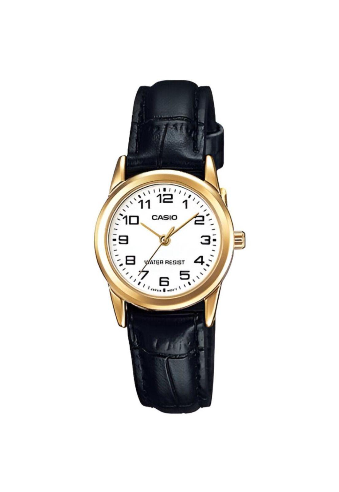 Reloj Casio de Mujer Cuero Negro Ltp-V001Gl-7Budf Classic-0