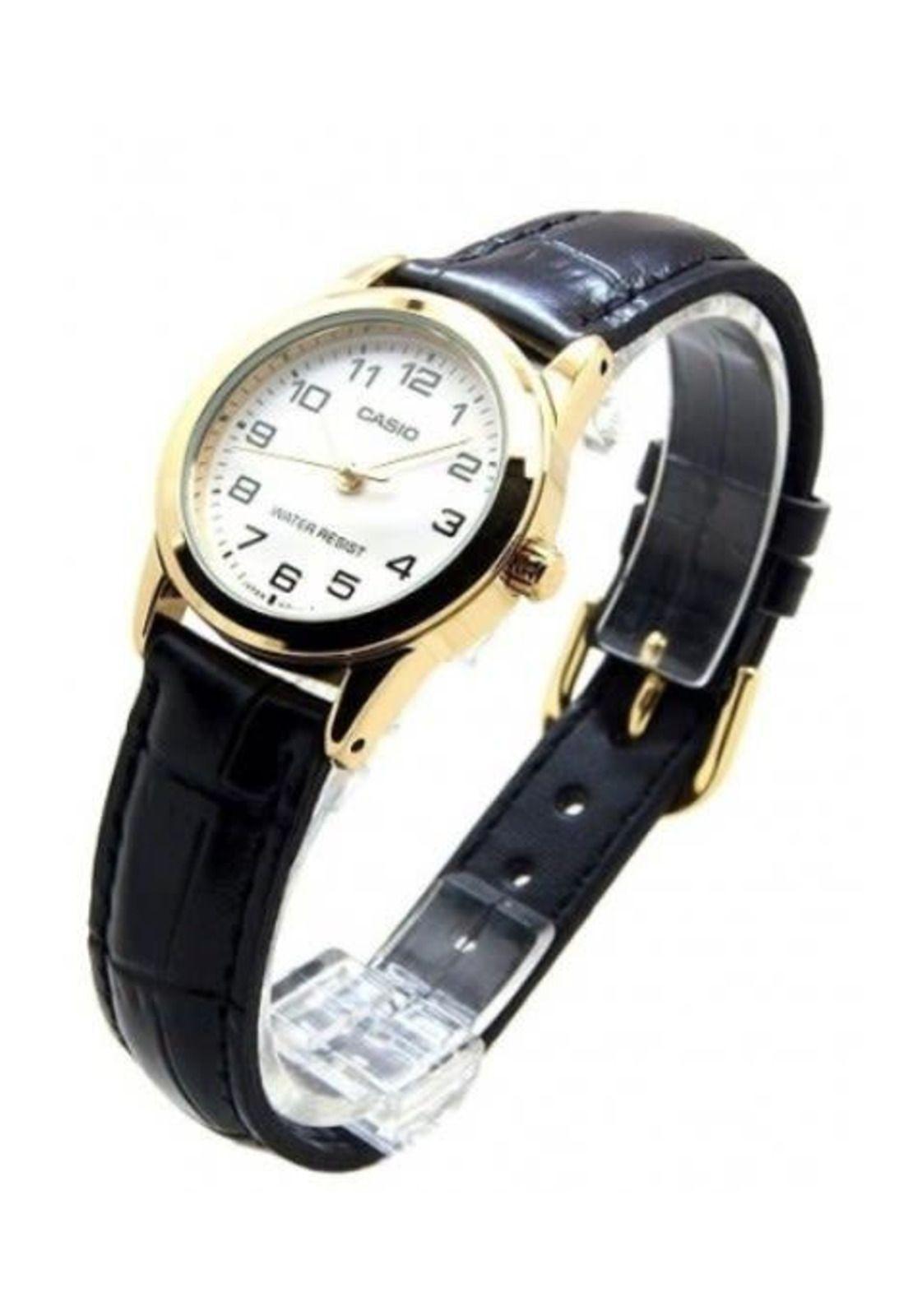Reloj Casio de Mujer Cuero Negro Ltp-V001Gl-7Budf Classic-1