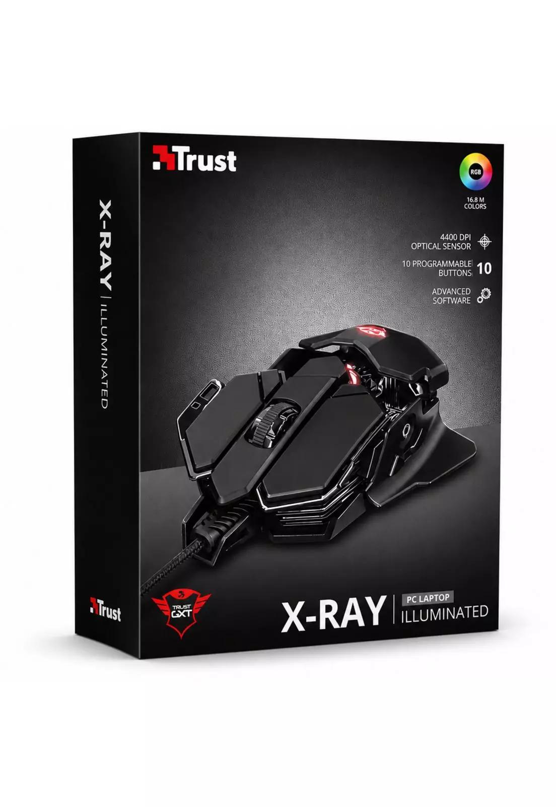 Mouse Gamer Trust Gxt 138 X-Ray Full RGB 10 Botones-7
