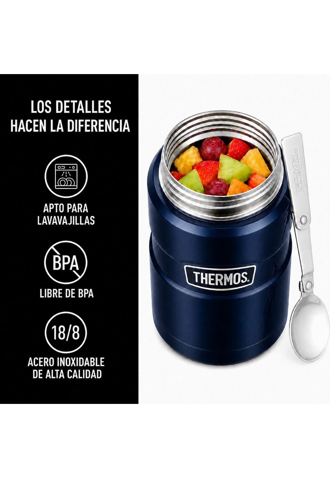 Termo de Comida Premium Inox Thermos King  470ML Navy-8