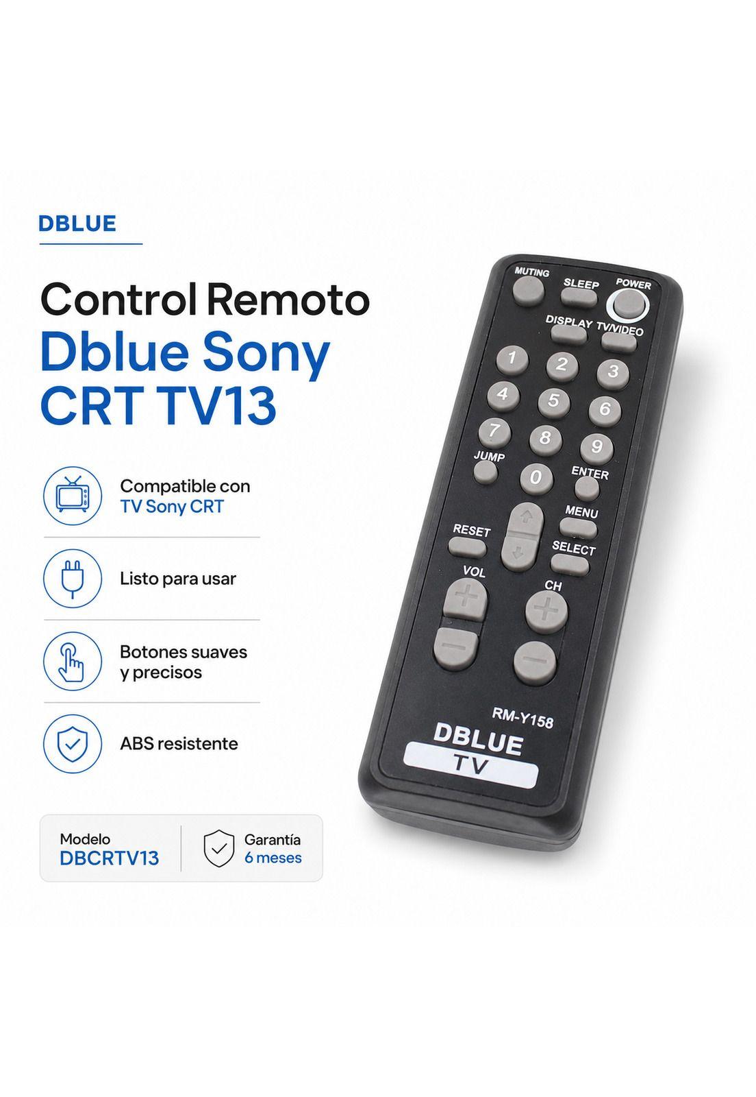 Control Remoto Dblue para Televisores Sony CRT Antiguas TV13-4