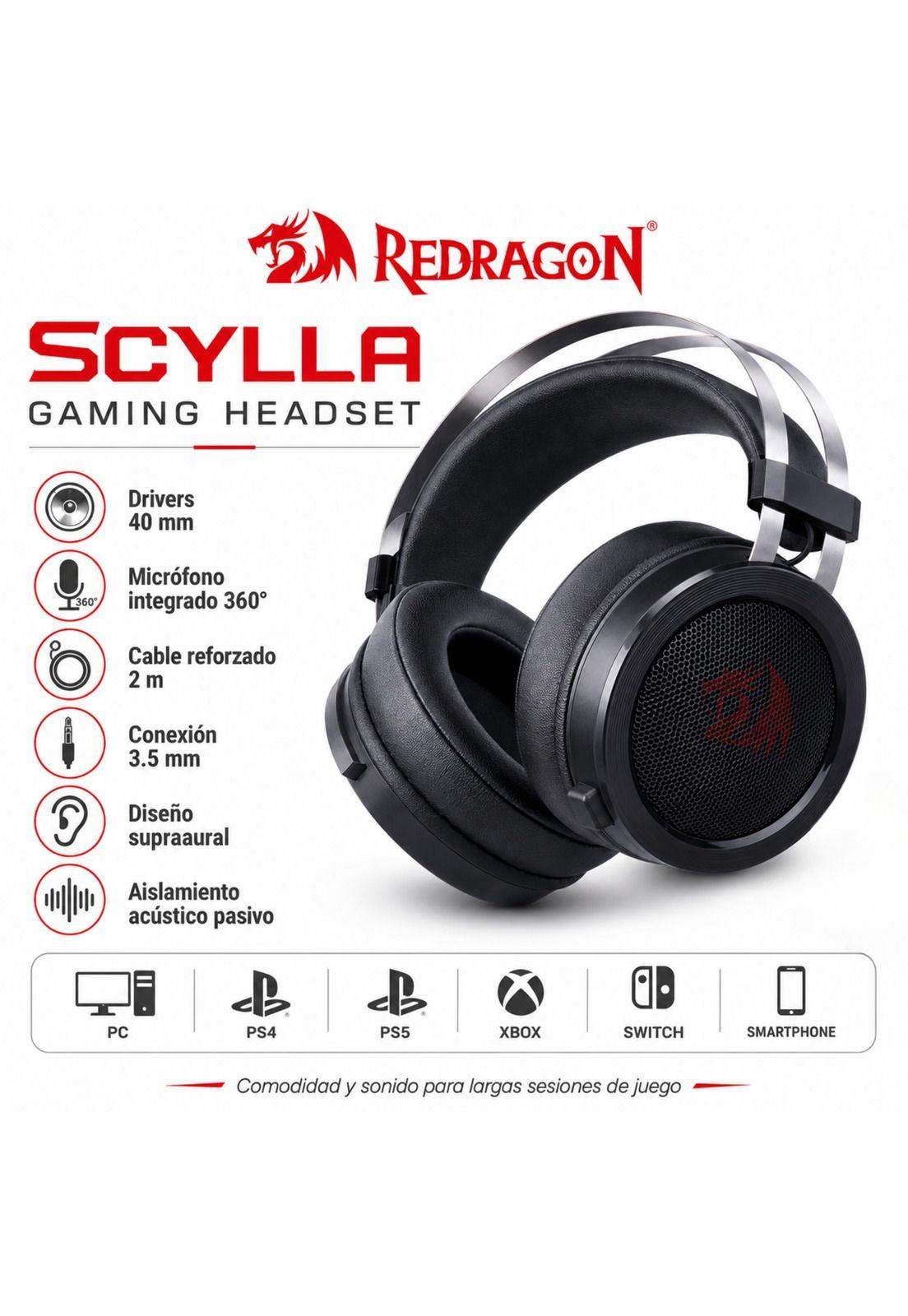 Audifonos Gamer Redragon Scylla Multiplataformas-8