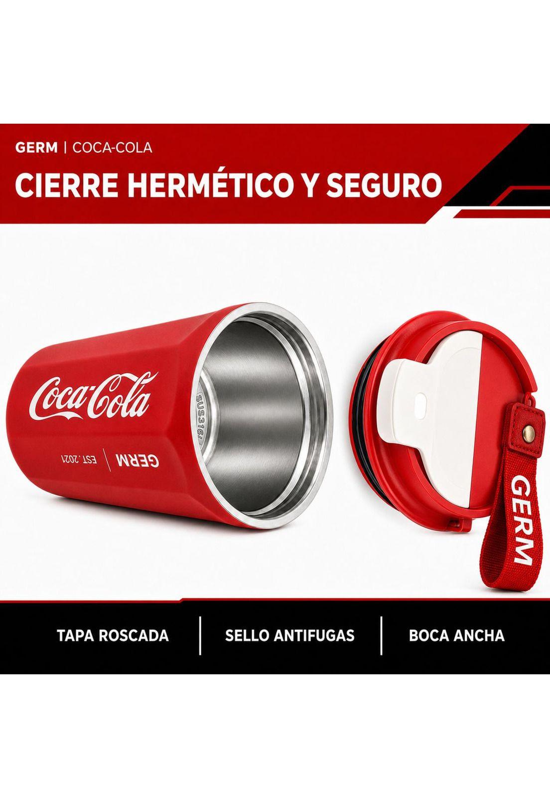 Vaso Termico MUG Germ Coca-Cola Acero Inoxidable 390ML Red-7