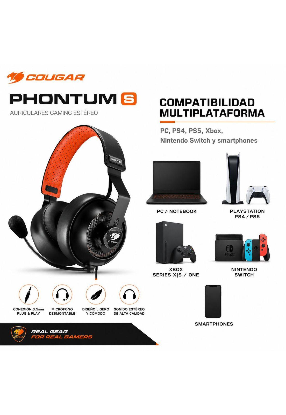 Audifono Gamer Cougar Phontum S Multiplataformas-4