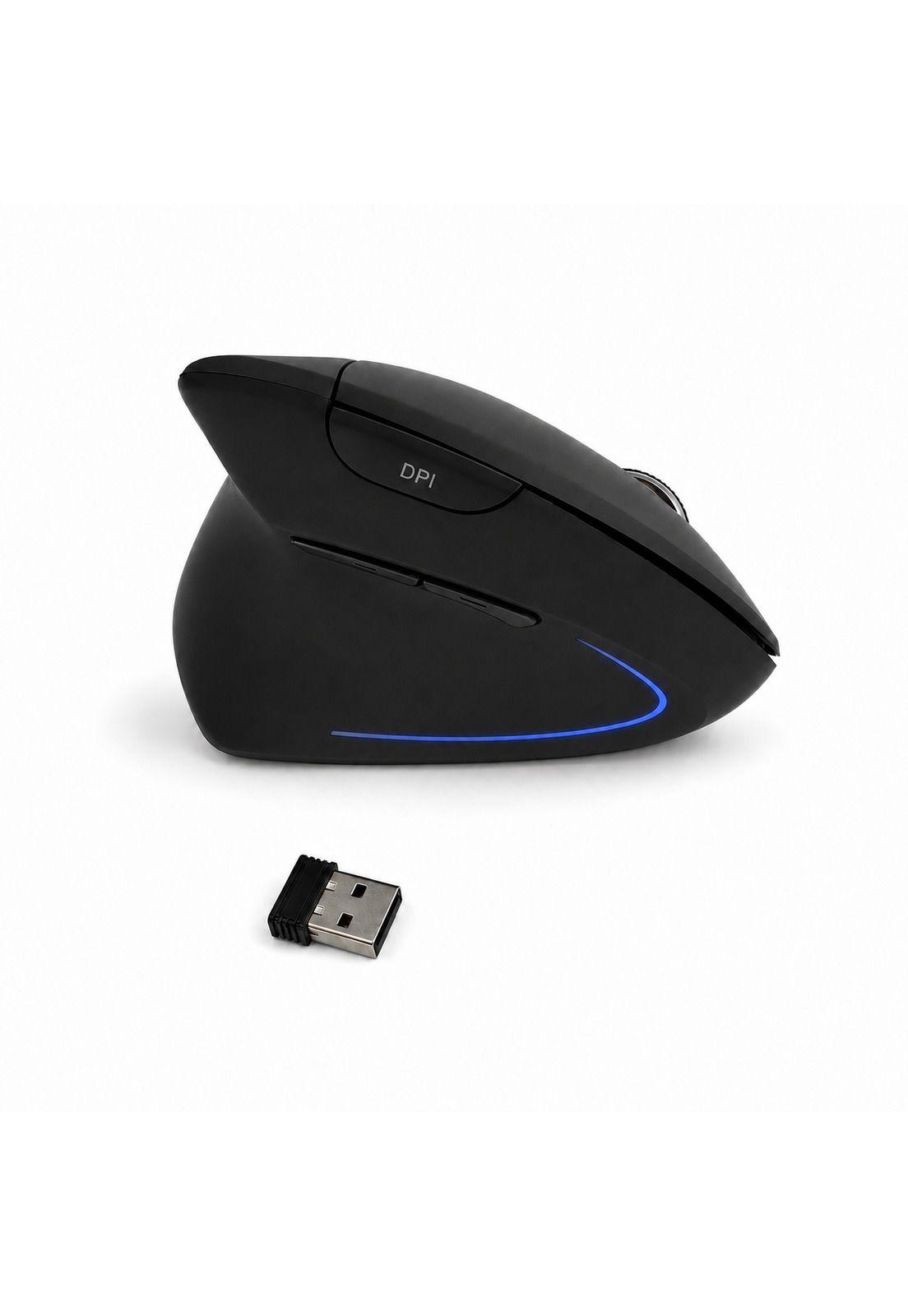 Mouse Ergonómico Vertical Inalámbrico para Zurdos Iluminado-2