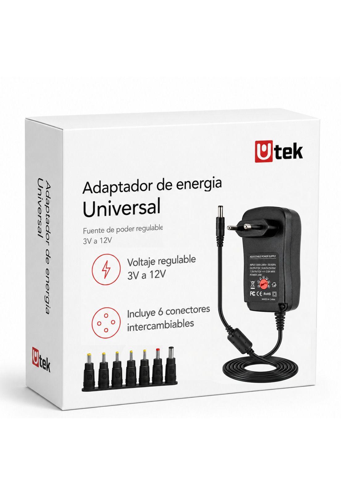 Transformador 12V Regulables 2A / 24W + 6 Plug Universales-6