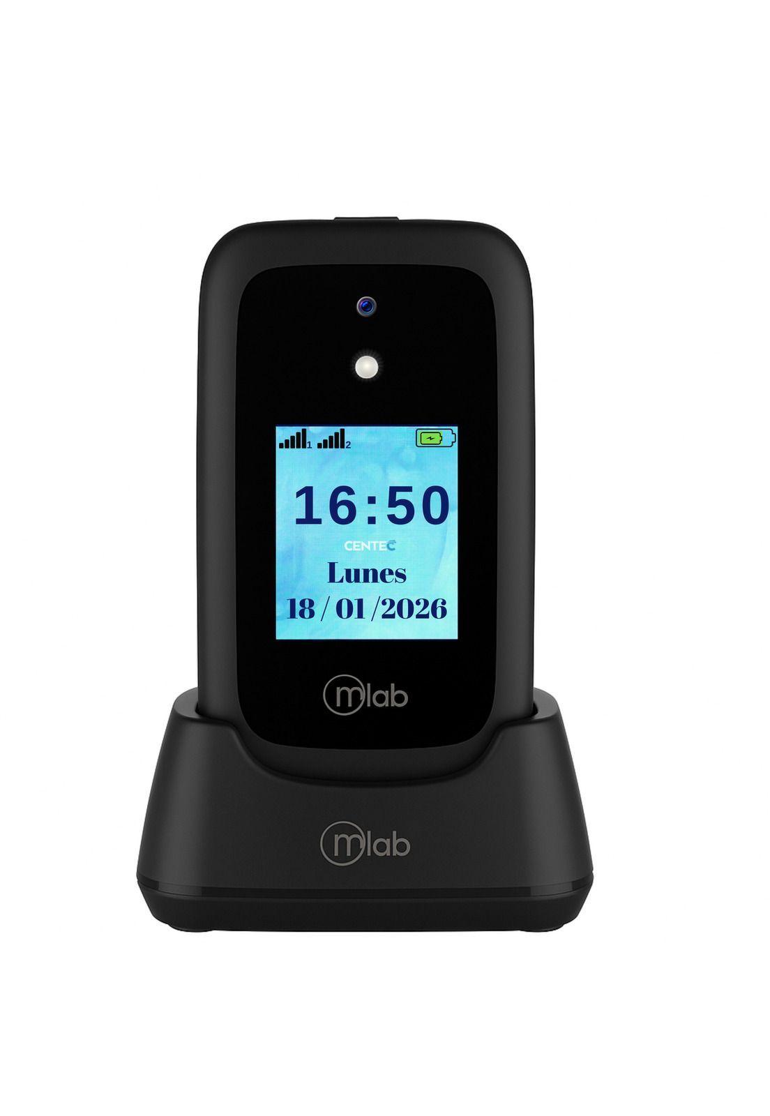 Teléfono Senior Adulto Mayor 4G Almeja con Base de  Carga BK-0