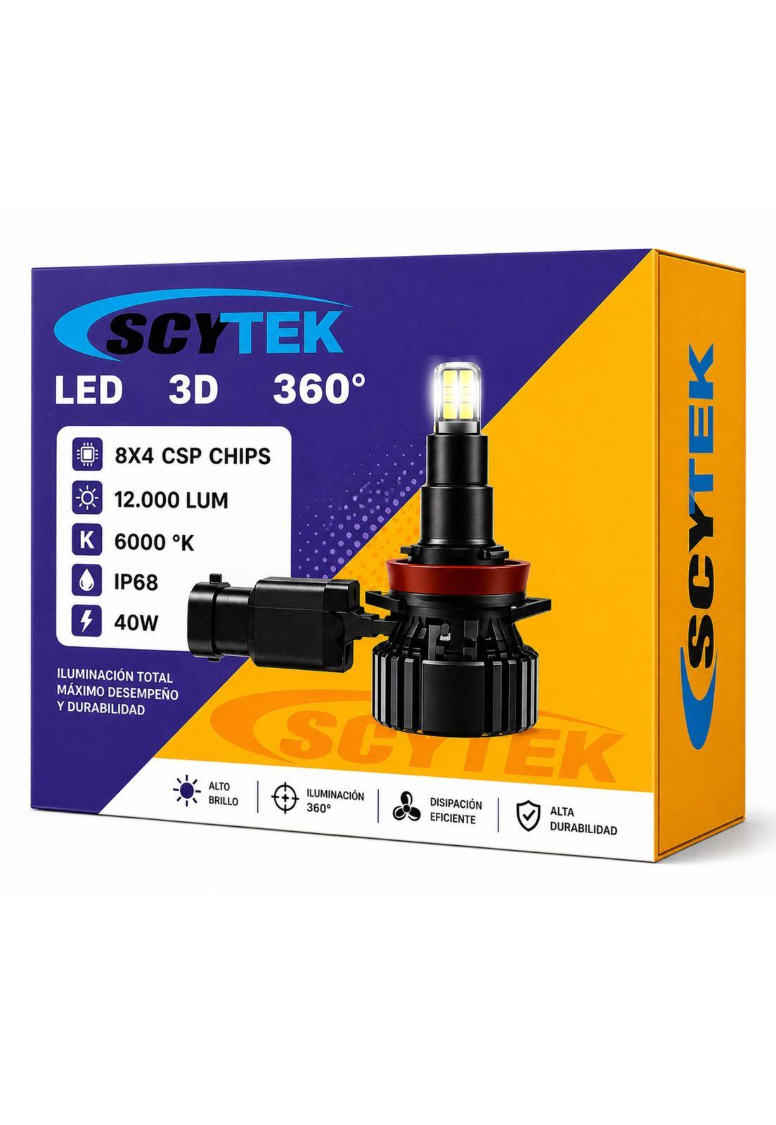 Kit de Luces Turbo LED 9006 Canbus 12000Lm 3D 360° 40W 6000K-5