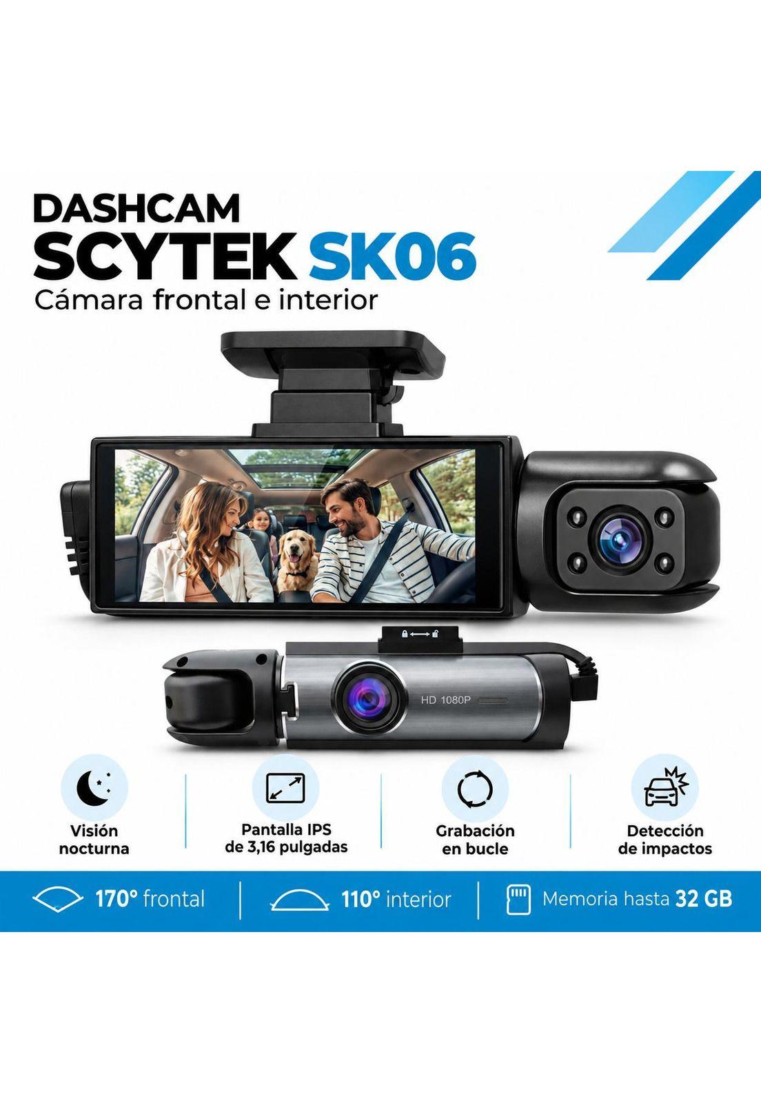 Dashcam Cámara Frontal e Interior con Visión Nocturna FHD-6