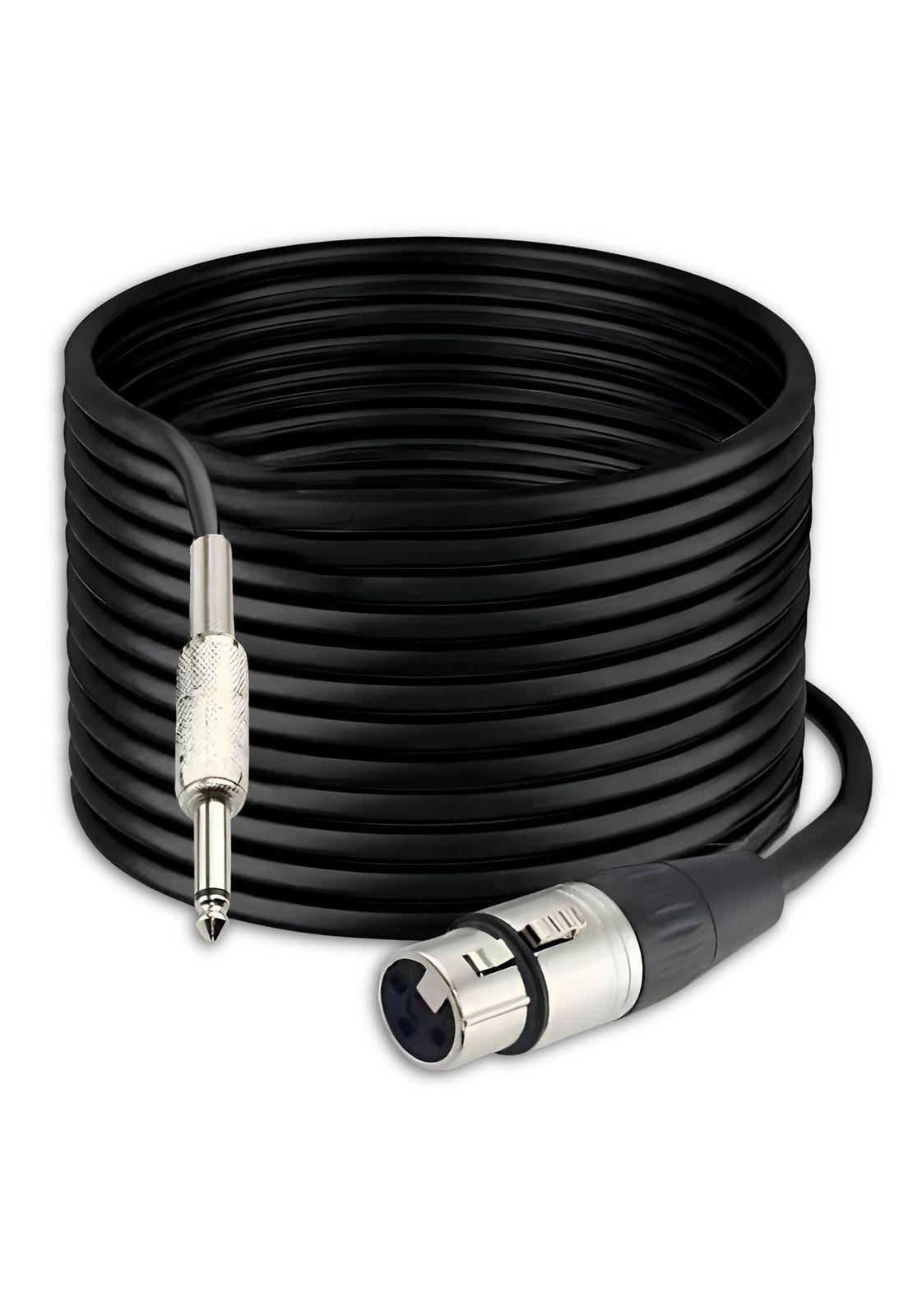 Cable de Audio XLR Hembra a Jack 6,3mm Macho Profesional 10MT-1