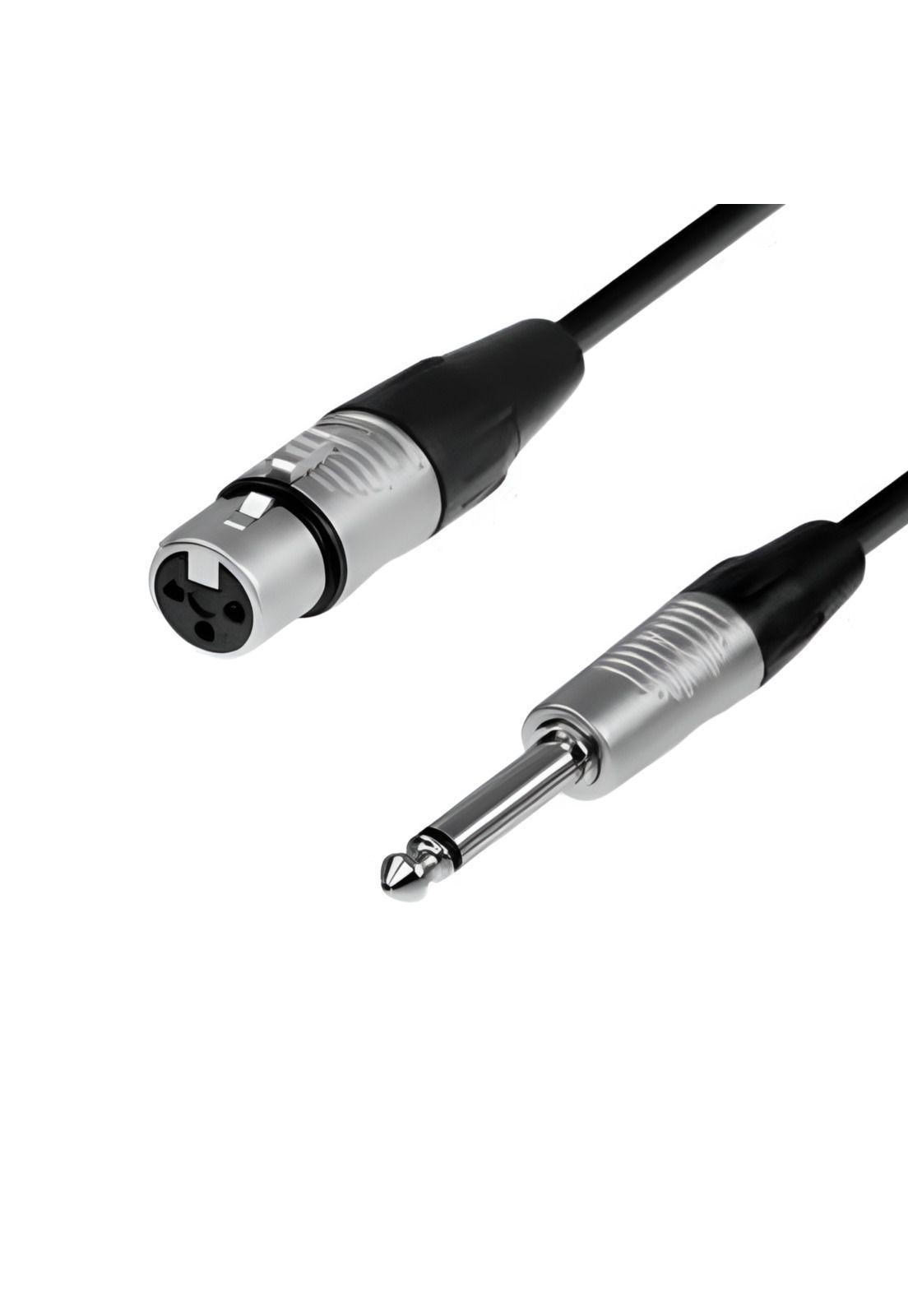 Cable de Audio XLR Hembra a Jack 6,3mm Macho Profesional 10MT-4