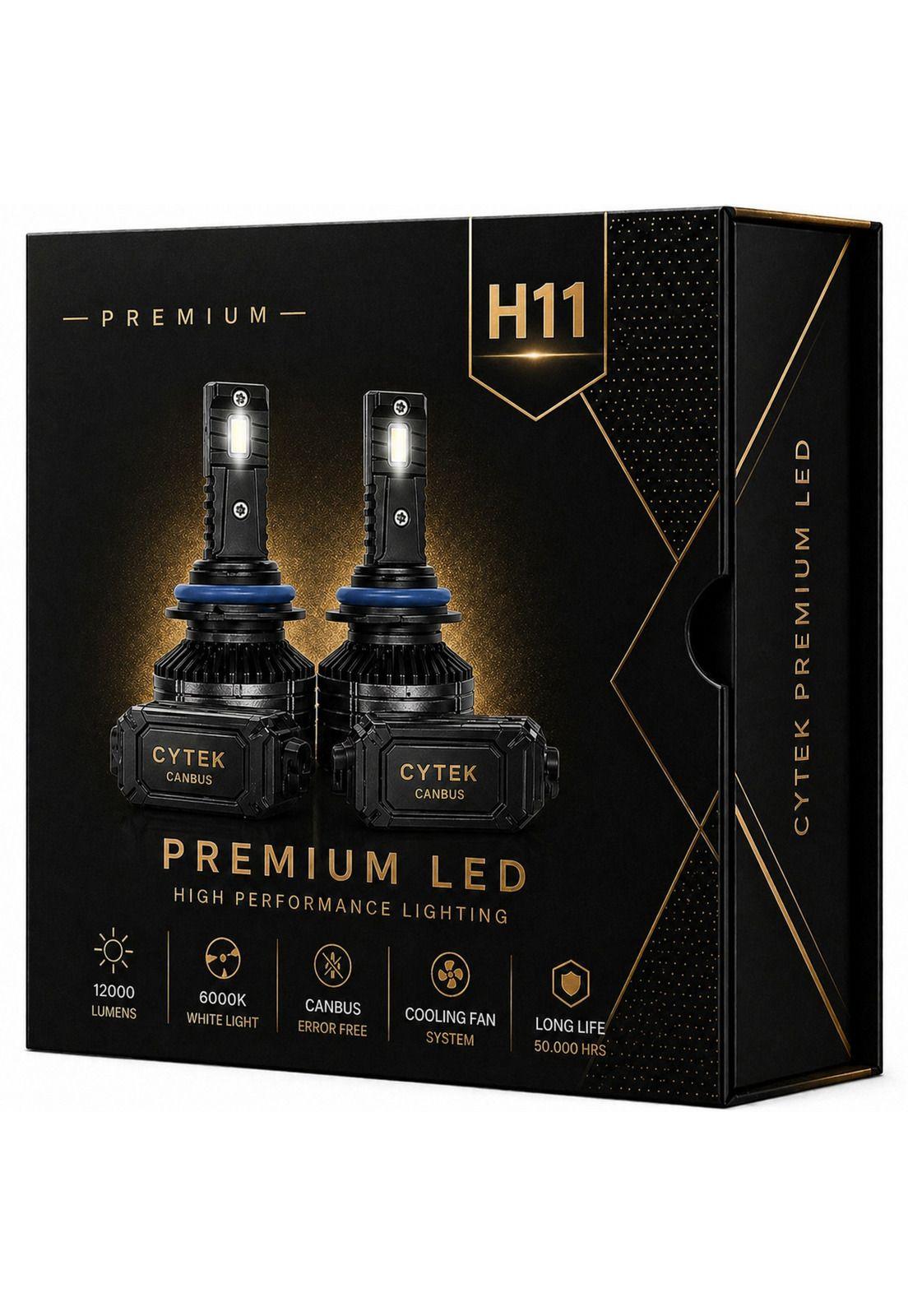 Kit de Luces Turbo LED H11 Canbus 65W Premium Ligth 12000Lm-0