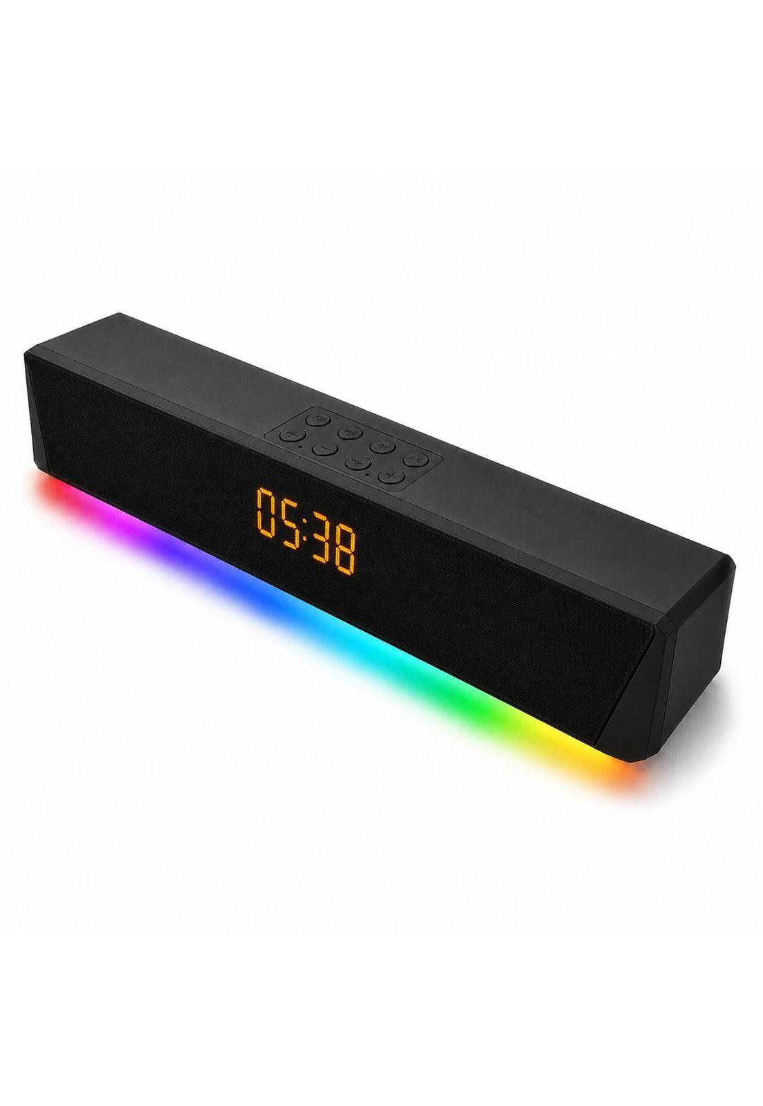 Barra de Sonido Inalámbrica Bluetooth RGB Recargable-4