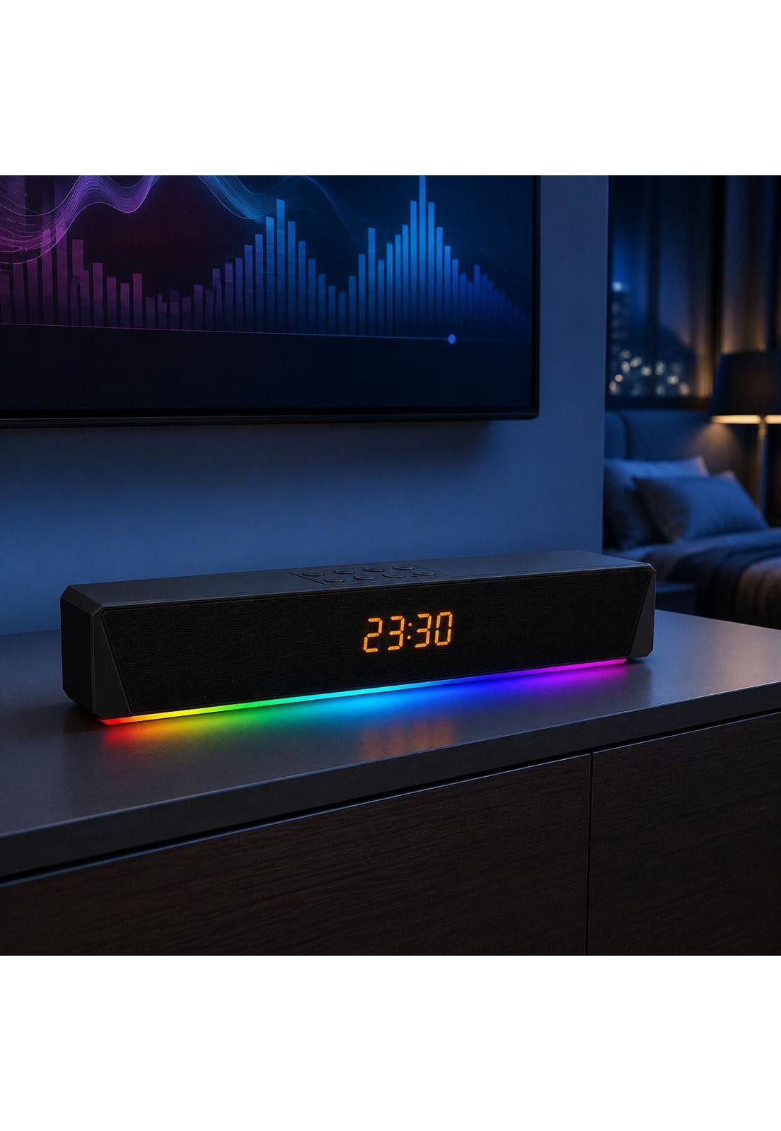 Barra de Sonido Inalámbrica Bluetooth RGB Recargable-7