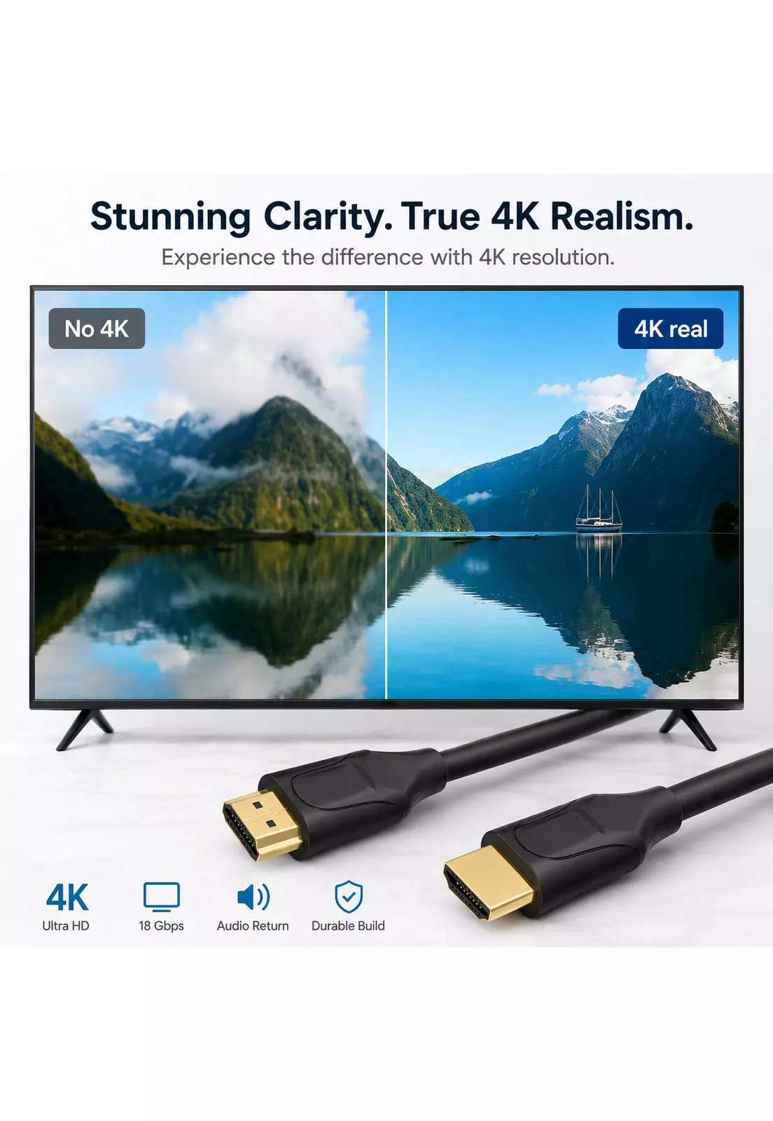 Cable HDMI 4K Profesional 10MT  Ultra HD Versión HDMI 2.0-6