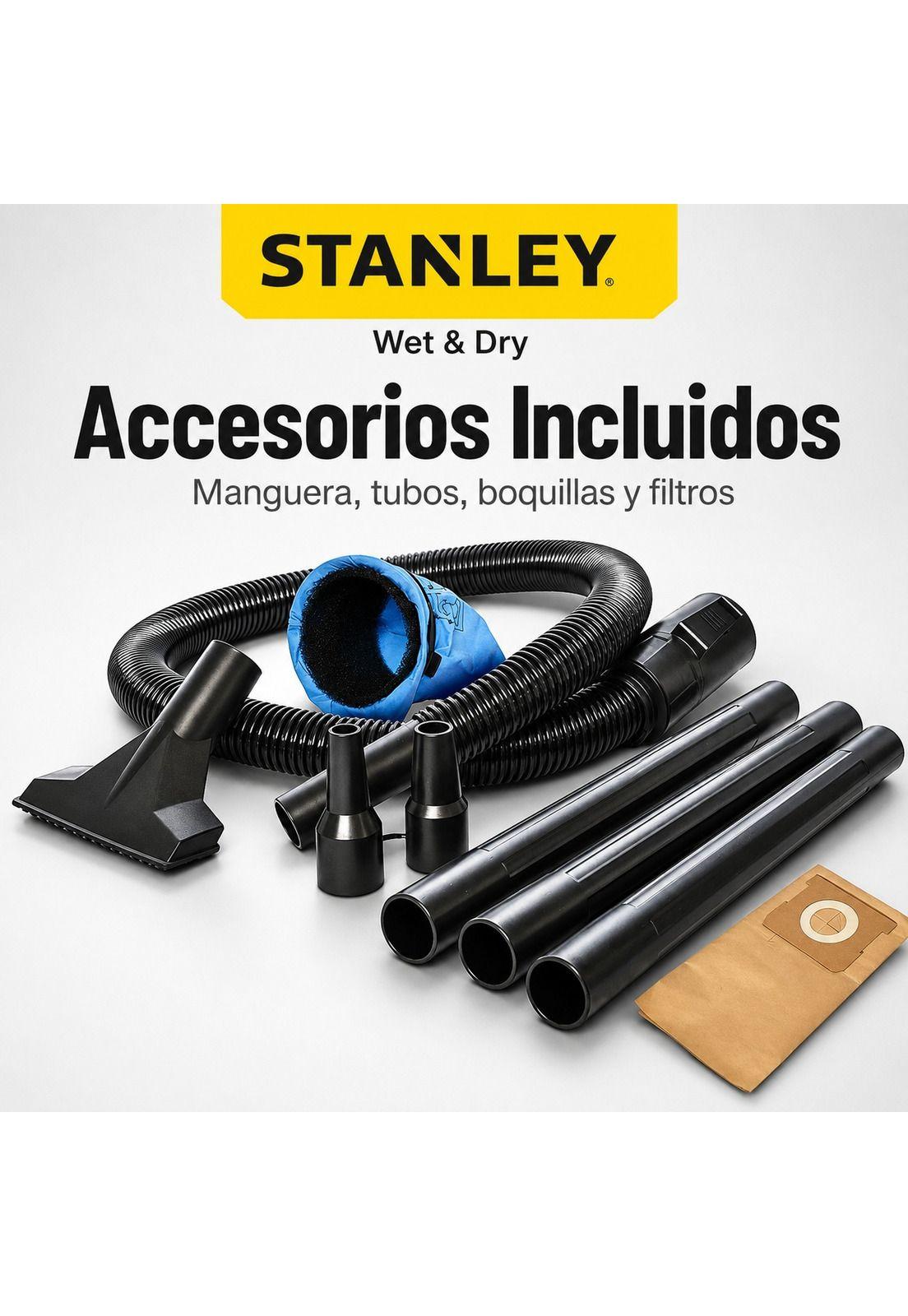 Aspiradora y Sopladora Inox 15LT Aspira en Seco y Húmedo-6