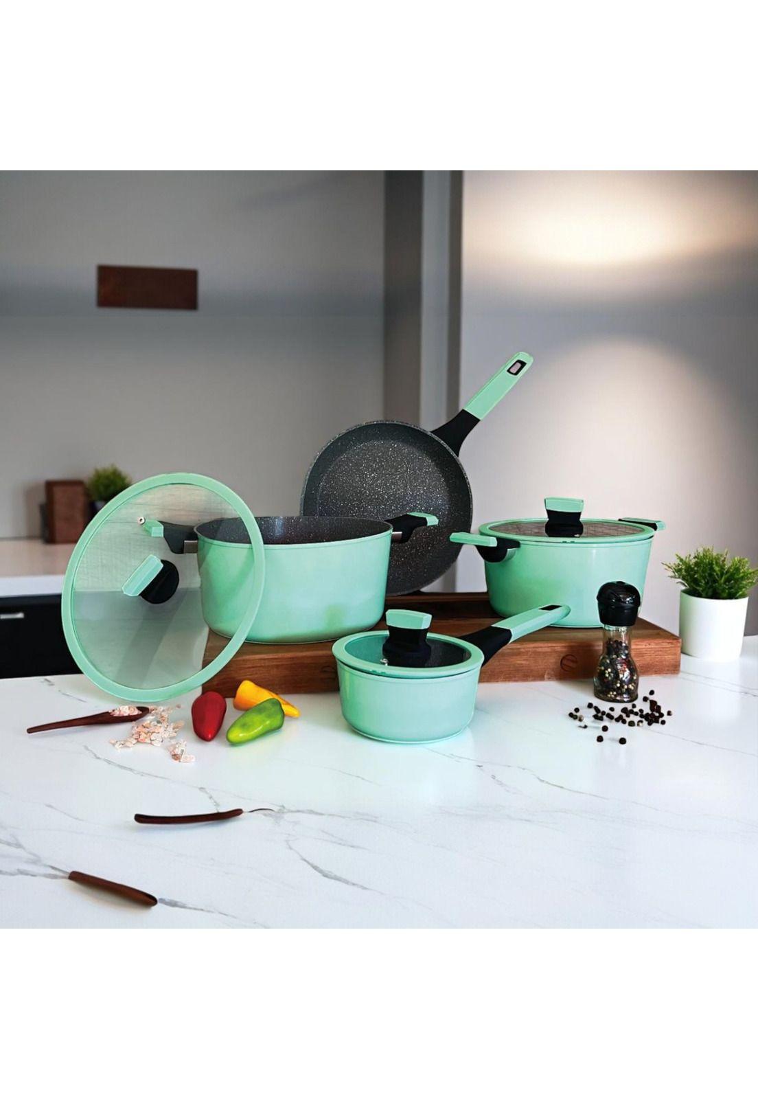 Pack Batería de Cocina Profesional KW Marble - Aluminio Mint-6