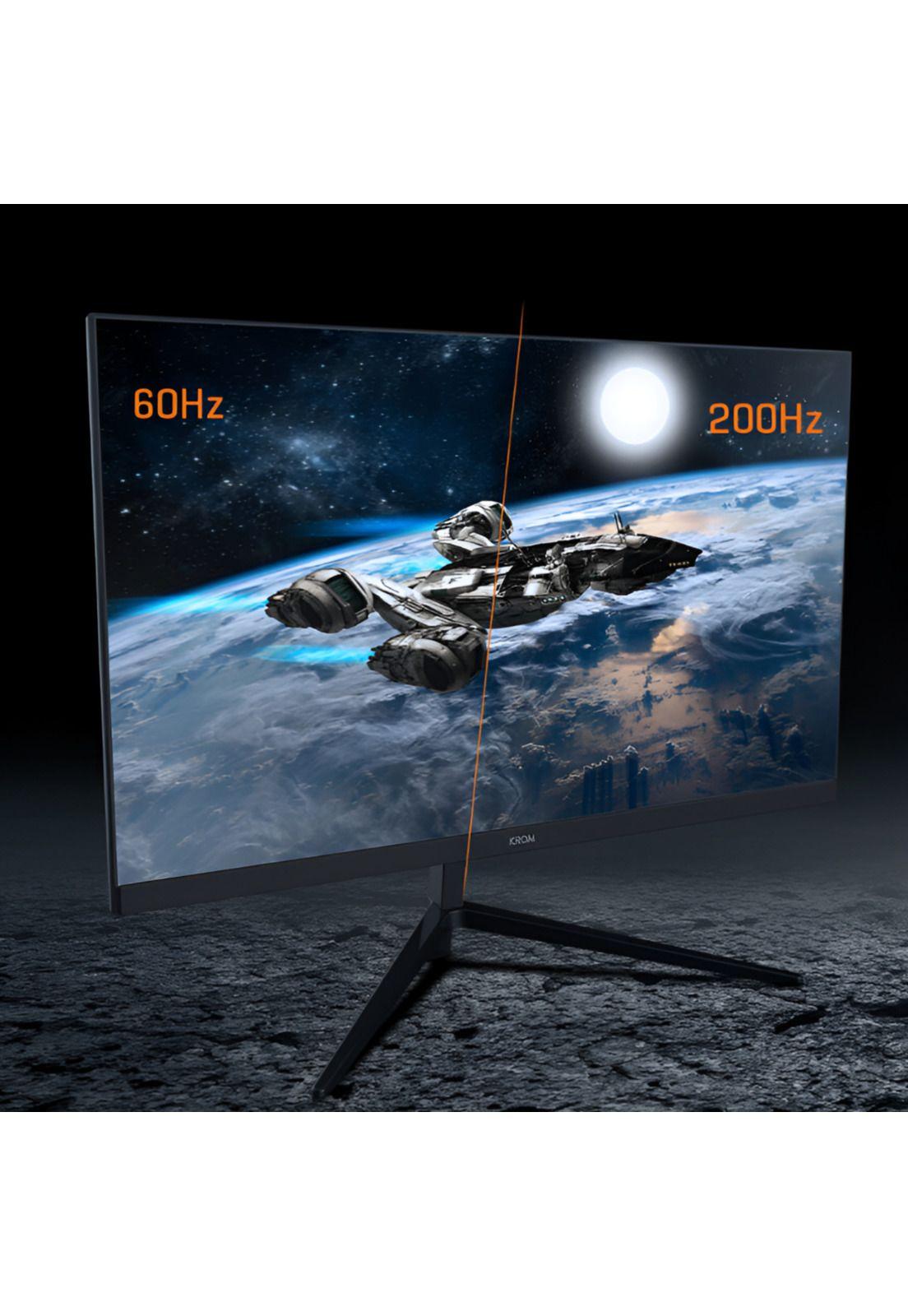 Monitor Gamer RGB 24” FULL HD 200HZ  Krom Kertz 1MS HDR-9