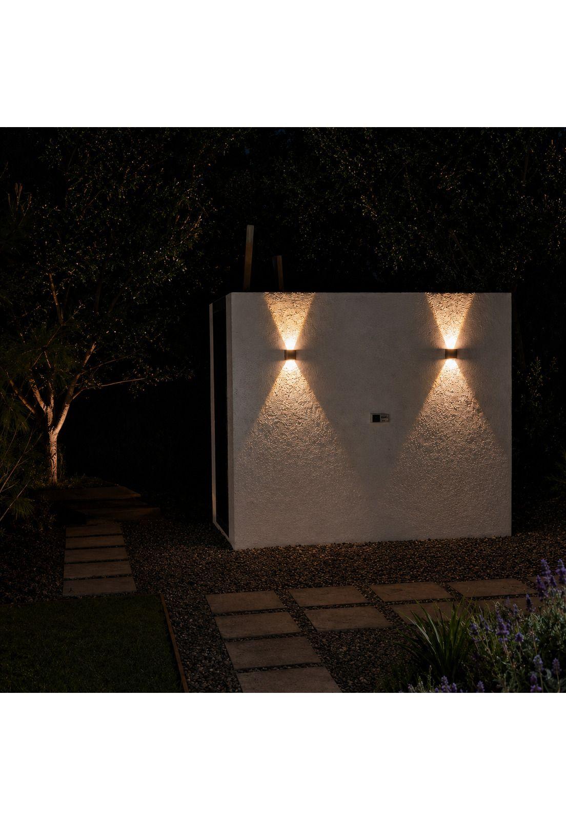 Luminaria Solar de Muro Aplique CCT Bidireccional Exterior-7
