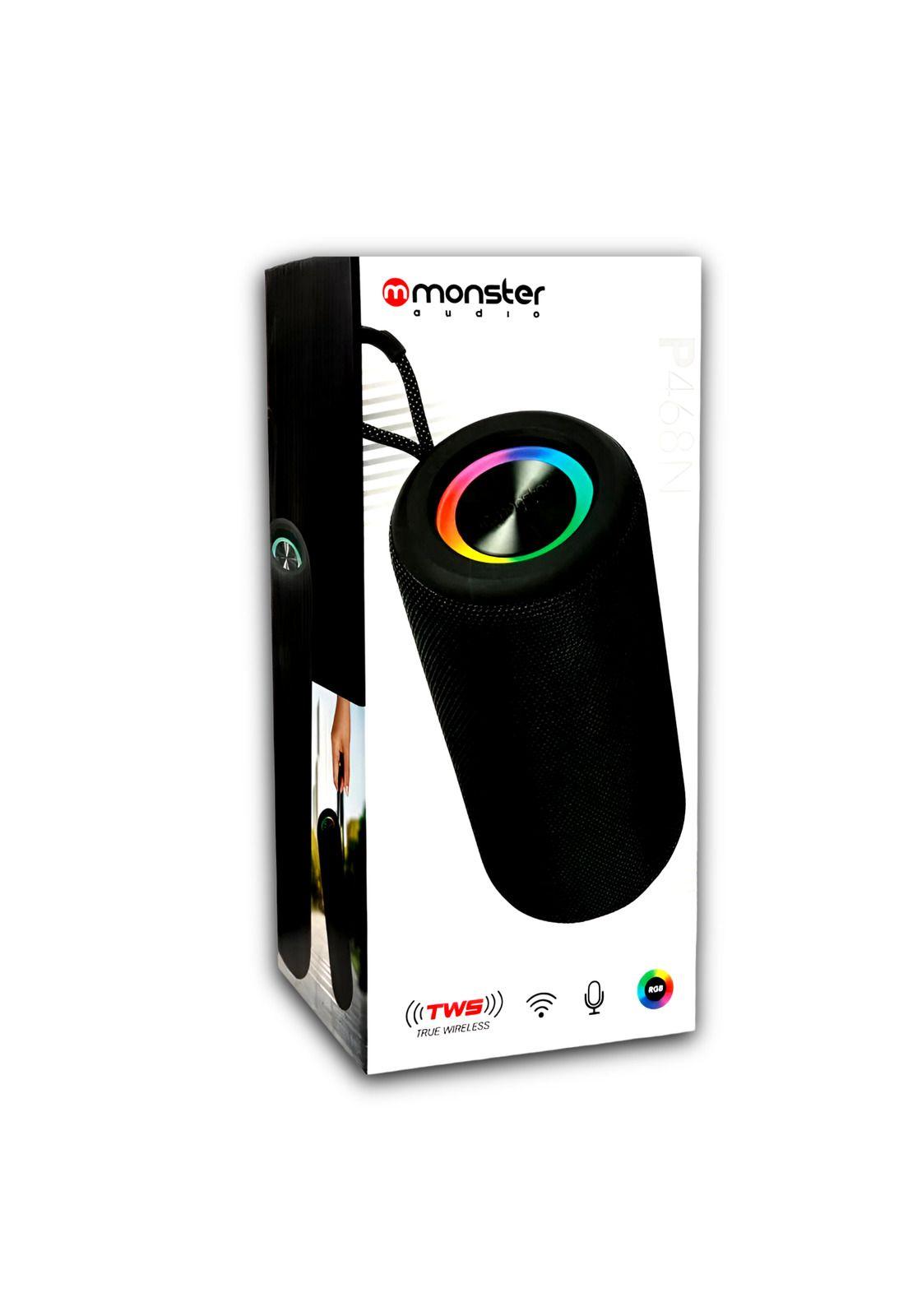 Parlante Bluetooth True Wireless RGB + Radio FM P468N +10W-8