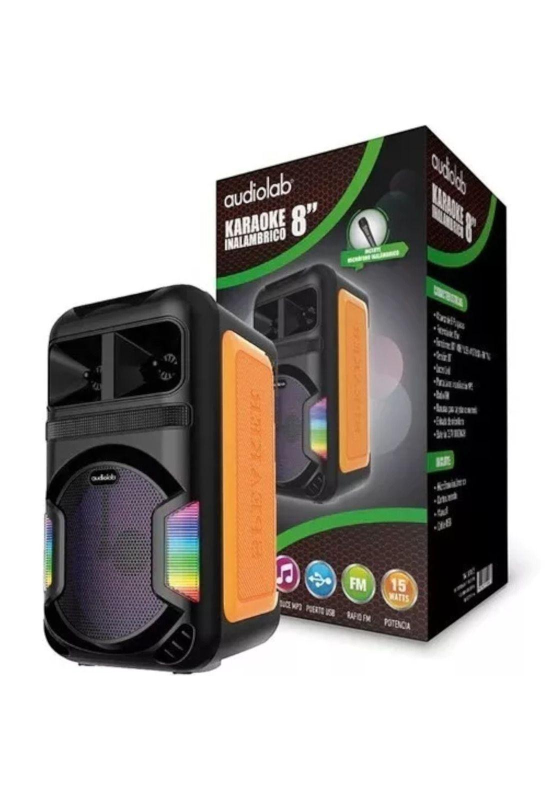 Parlante Karaoke RGB con Micrófono Inalámbrico Bluetooth 805-8