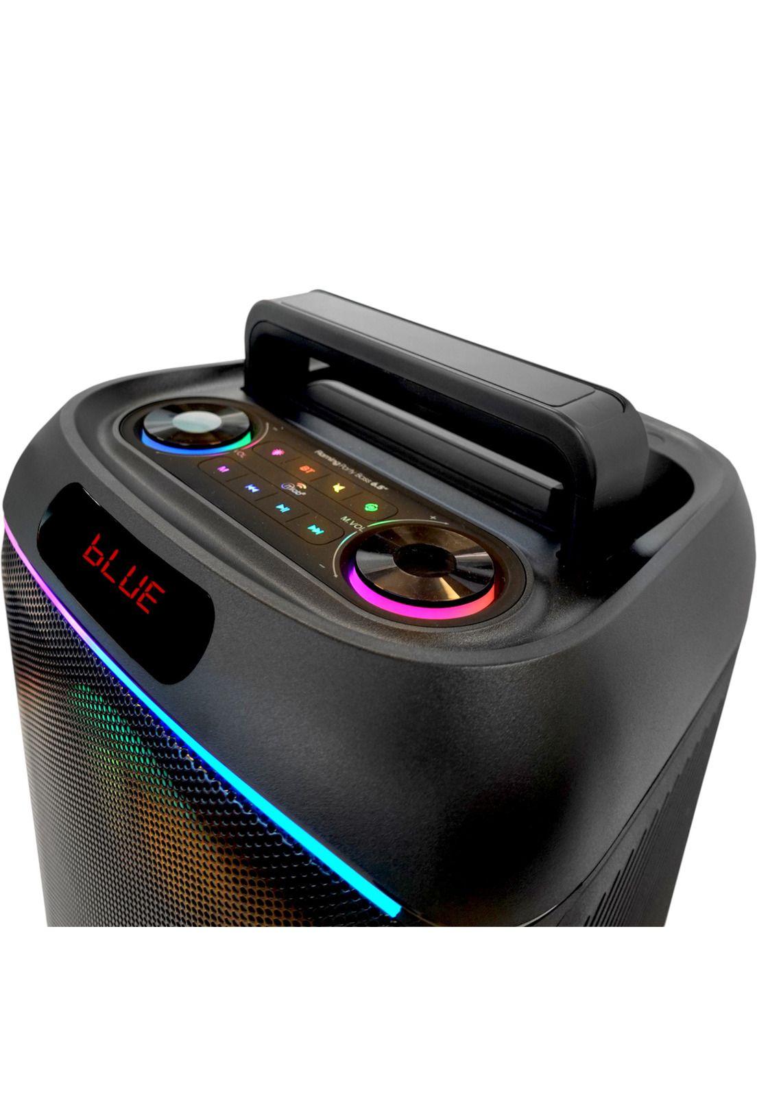 Parlante Karaoke 6" Flaming Party Bass Black MicWireless 45W-2