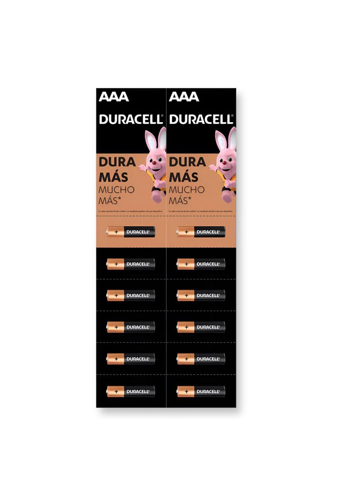 Pack de 12 Pilas Duracell AAA Alcalina de Larga Duración-6
