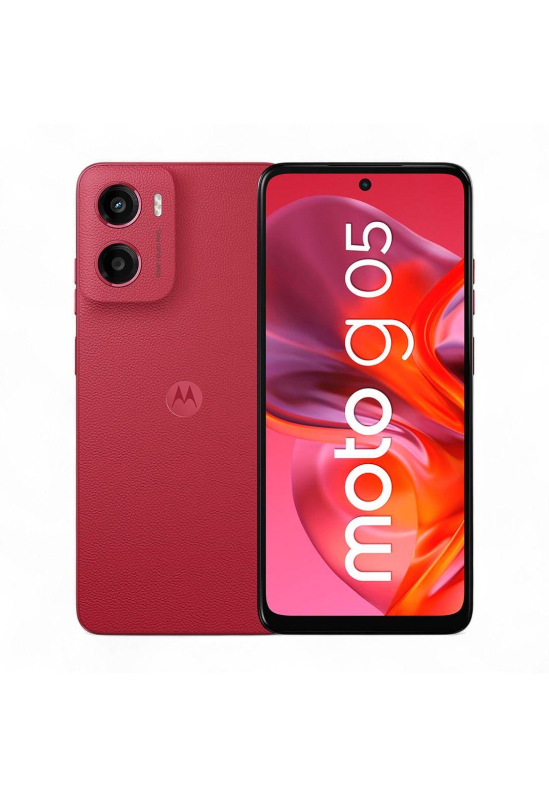 Smartphone Motorola Moto G05 6.7" 4GB + 64GB RED Liberado-0