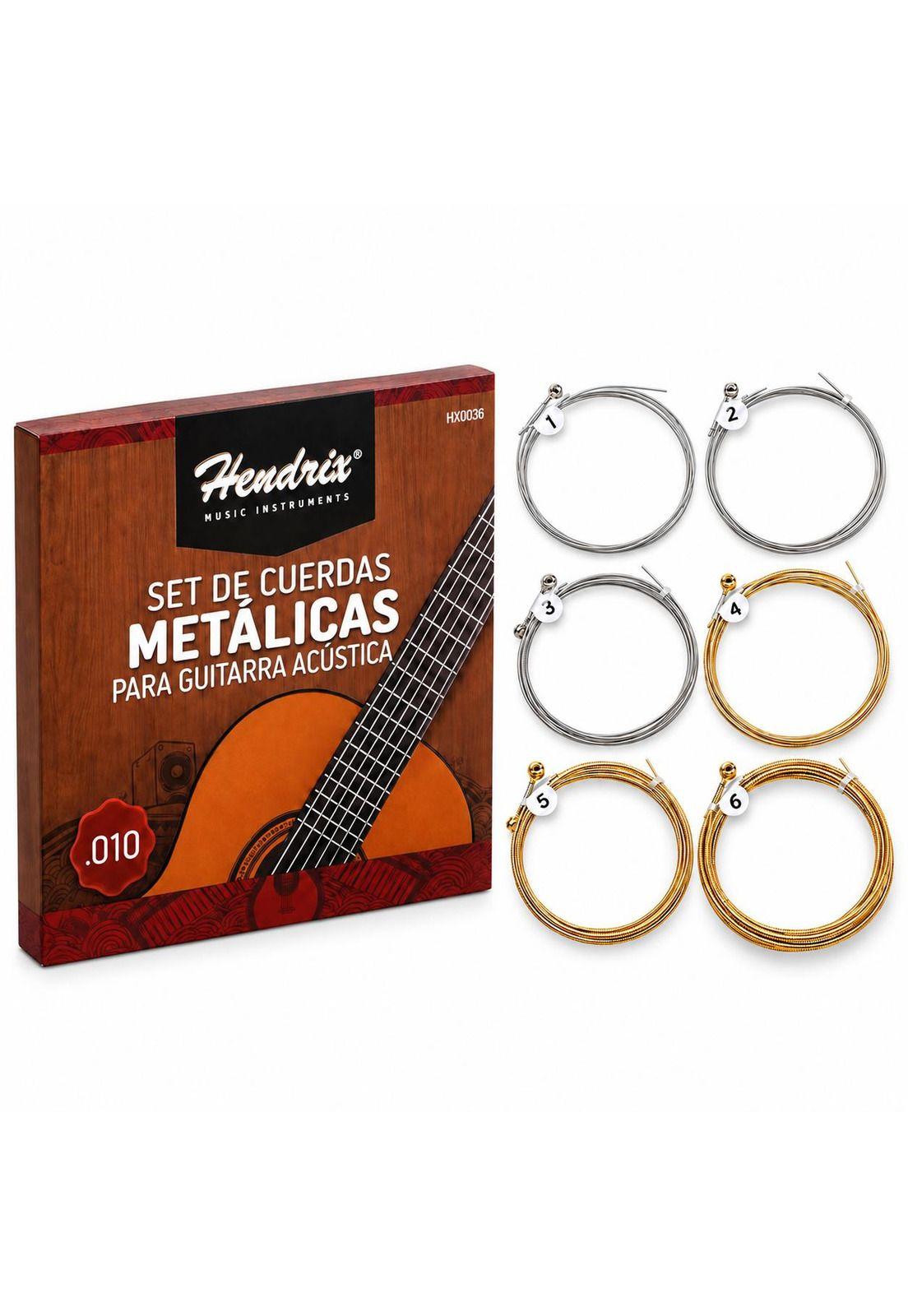 Cuerda De Guitarra Acustica Metalicas Hendrix Hx0036 Pro.-2