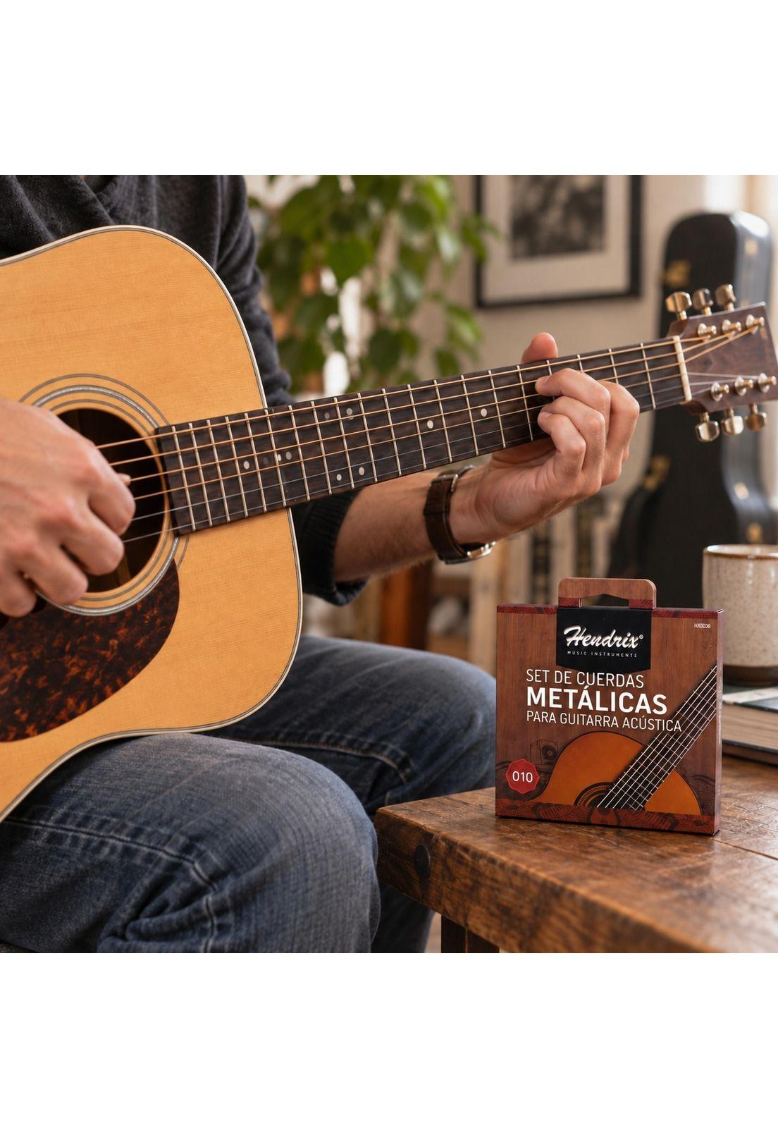 Cuerda De Guitarra Acustica Metalicas Hendrix Hx0036 Pro.-3