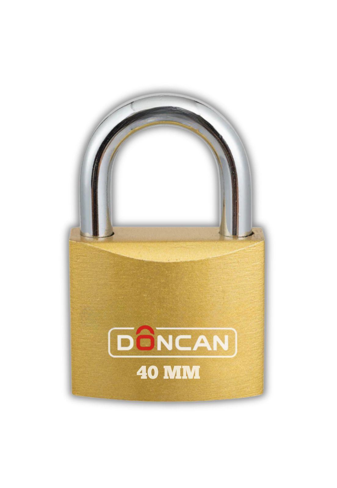 Pack de 3 Candados de 40mm Doncan de Acero Bronceado DCN-40-2