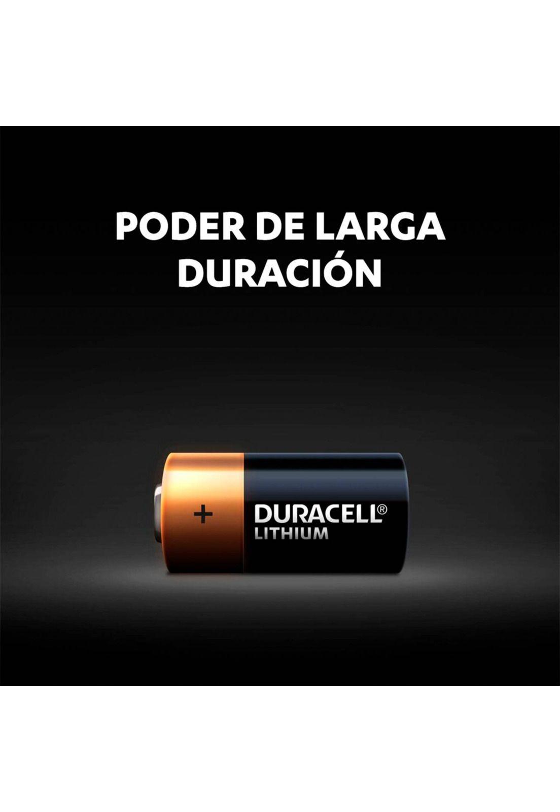 PILA ESPECIAL DURACELL CR2 3V LITHIUM DLCR2 LARGA DURACION-2