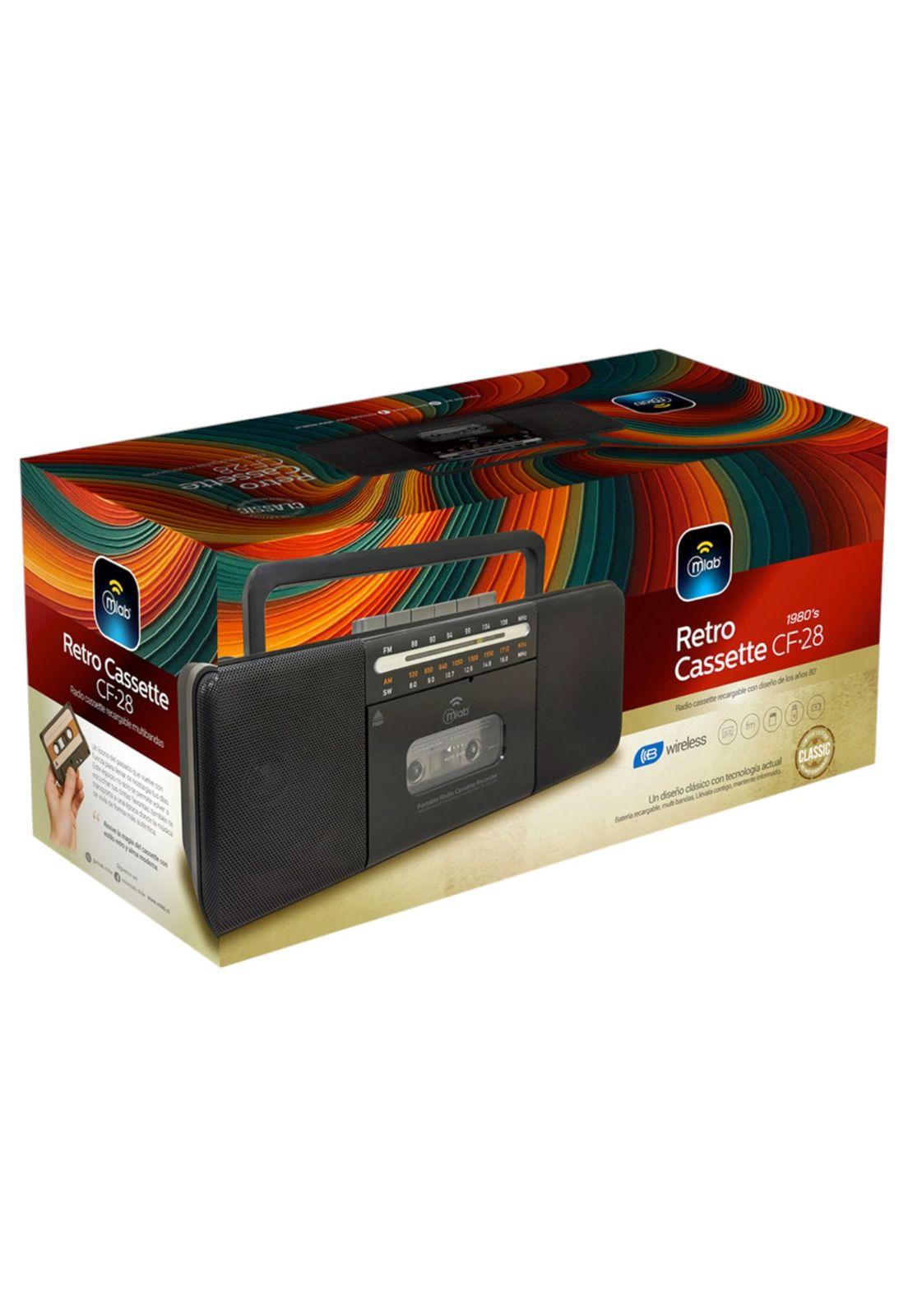 Radio AM/ FM/ BT/ Mp3/ Bluetooth  Con Cassette CF-28  Old Time 1980'S-6