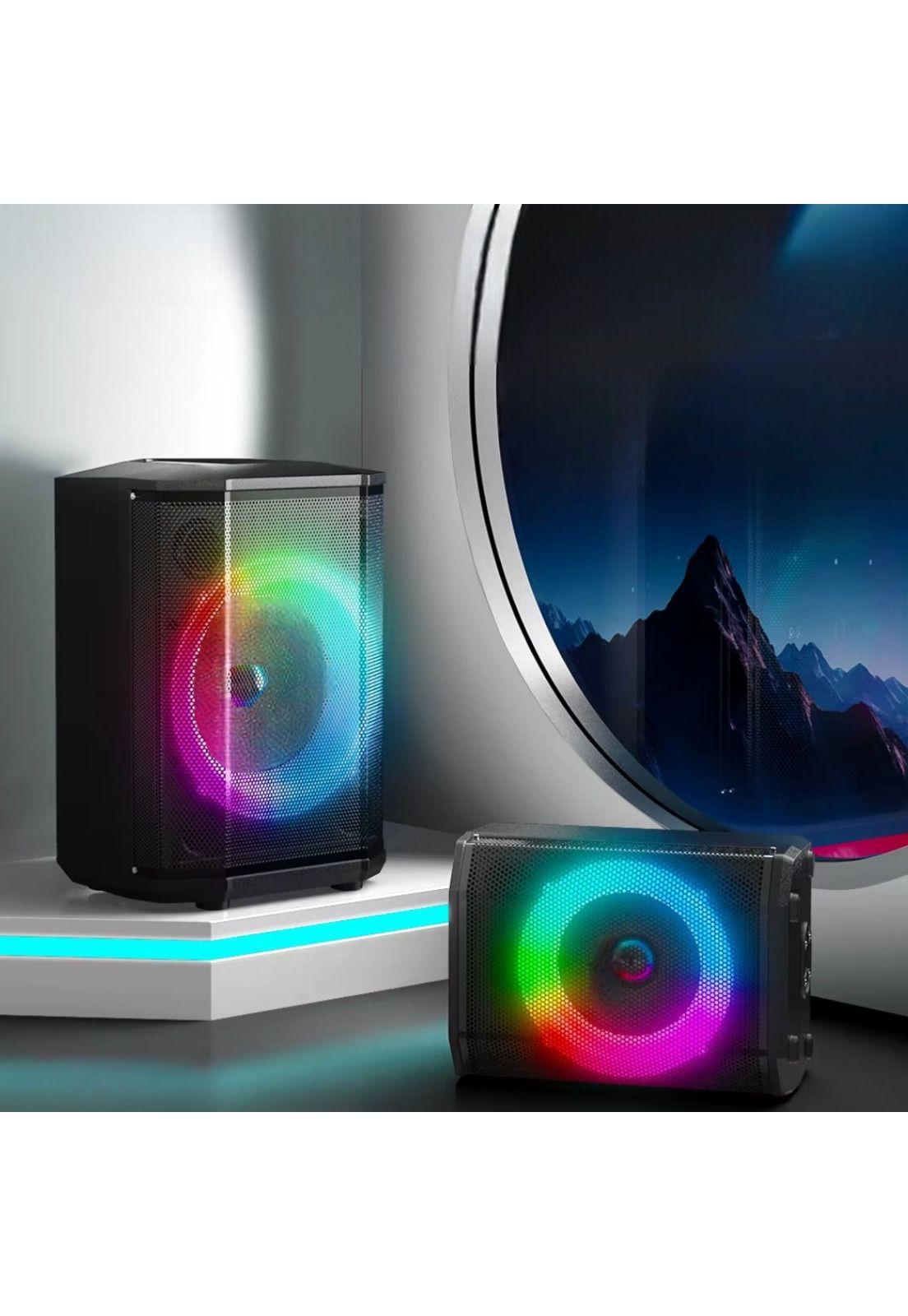 Parlante Bluetooth Flaming Chroma RGB 40W RMS c/Mic Wireless-3