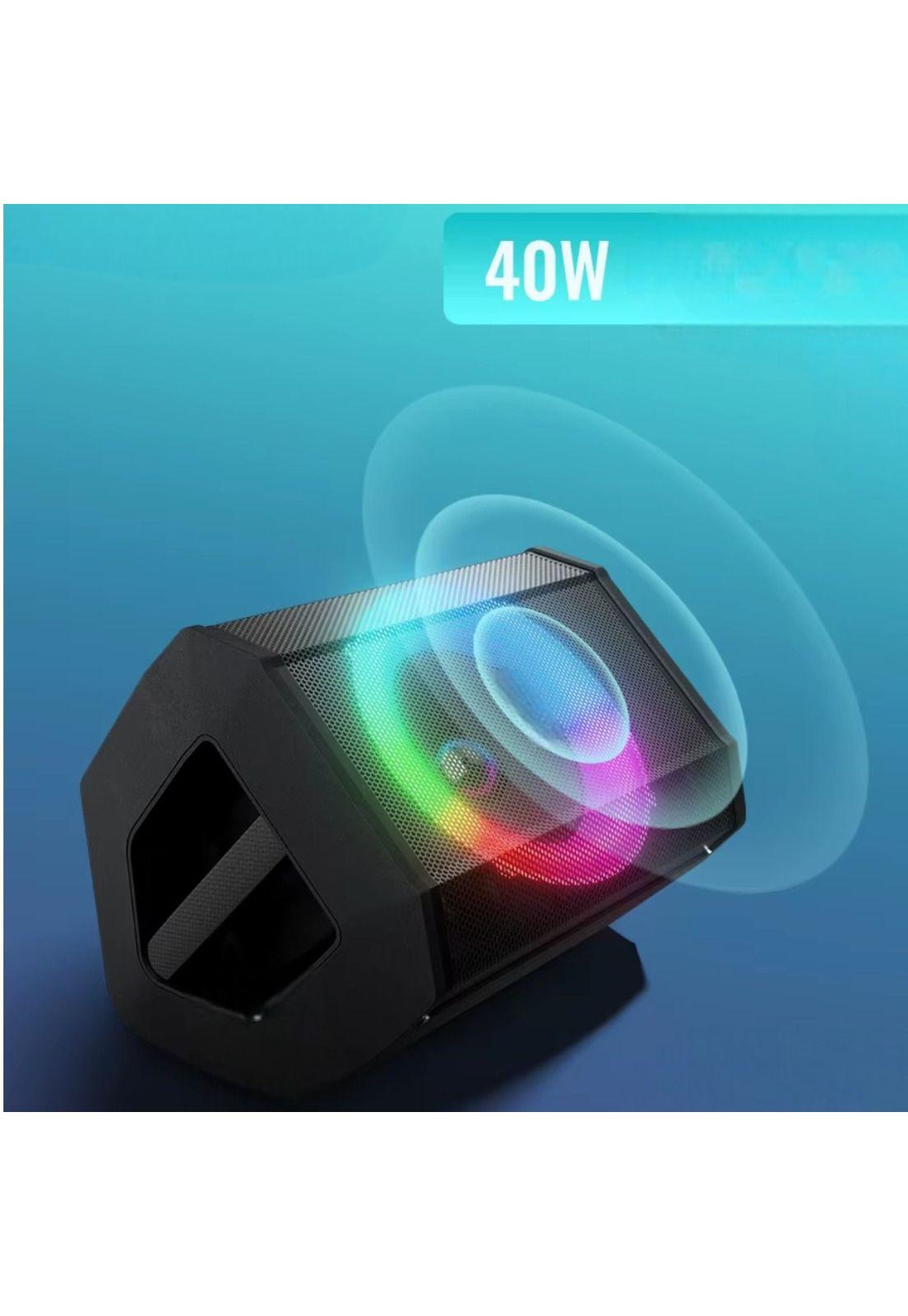 Parlante Bluetooth Flaming Chroma RGB 40W RMS c/Mic Wireless-7