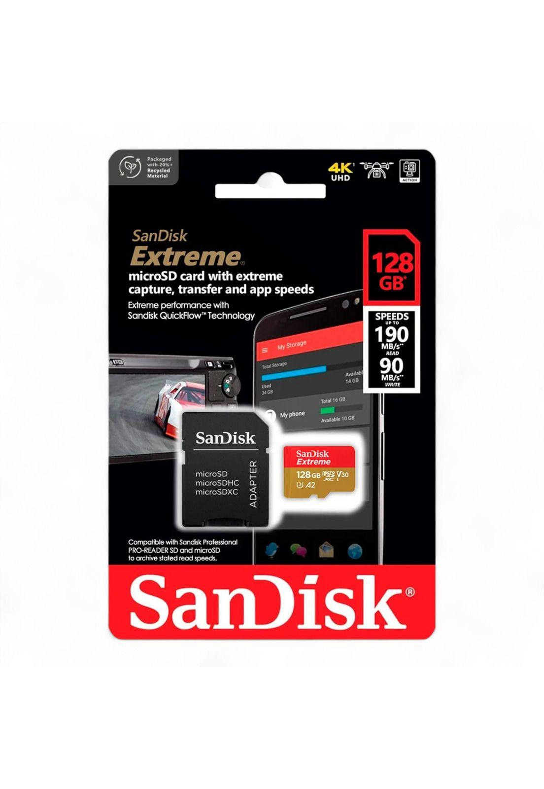 Memoria Micro SD SanDisk 128 GB Extreme 4K 190 MB/s-3