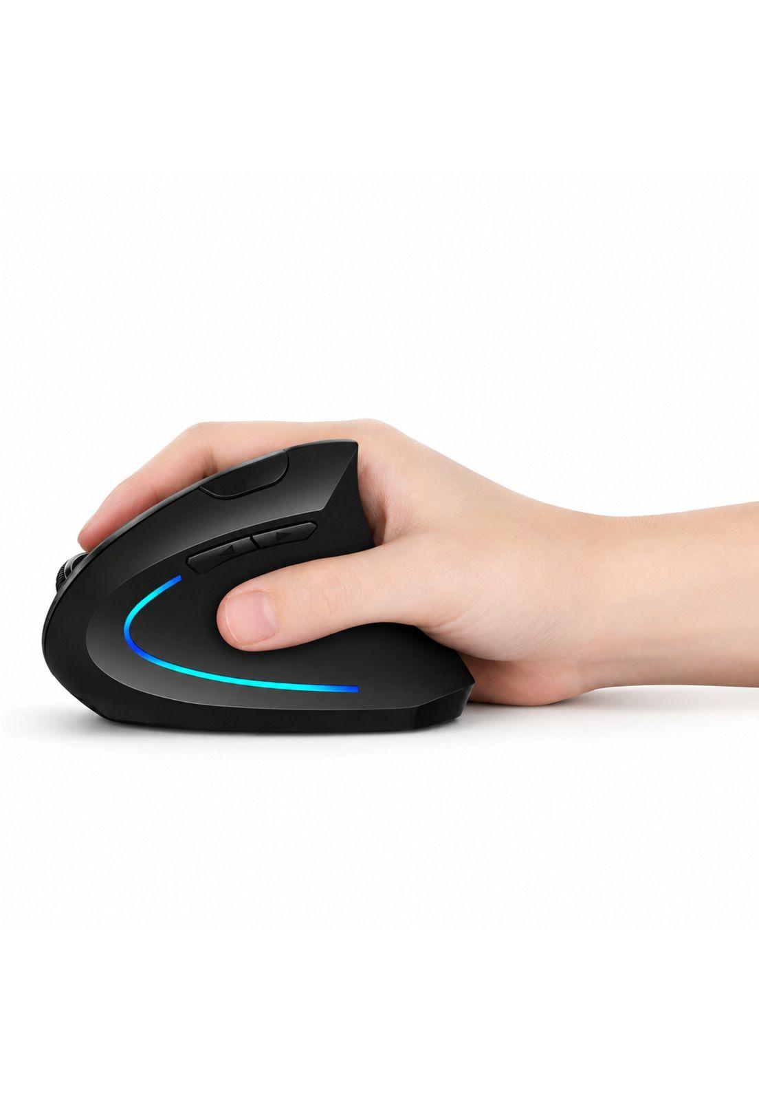 Mouse Vertical Inalámbrico Ergonómico Recargable 2.4 Ghz Pro-4