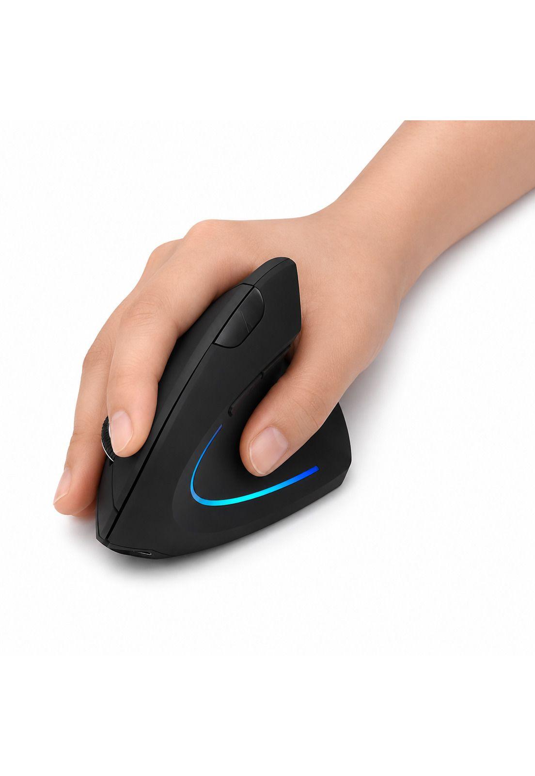 Mouse Vertical Inalámbrico Ergonómico Recargable 2.4 Ghz Pro-5