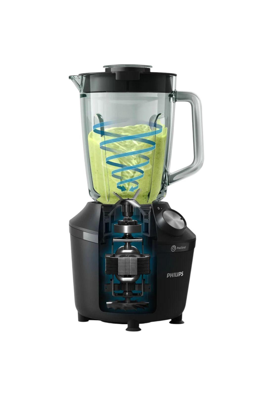 Licuadora Philips 600W con Jarra de Vidrio Problend HR2291-3