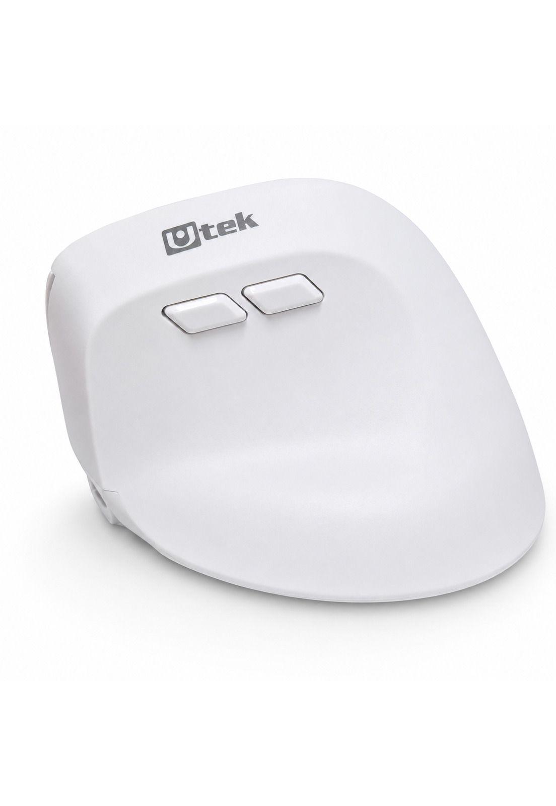 Mouse Vertical Ergonómico Dual Wireless Recargable Blanco-2