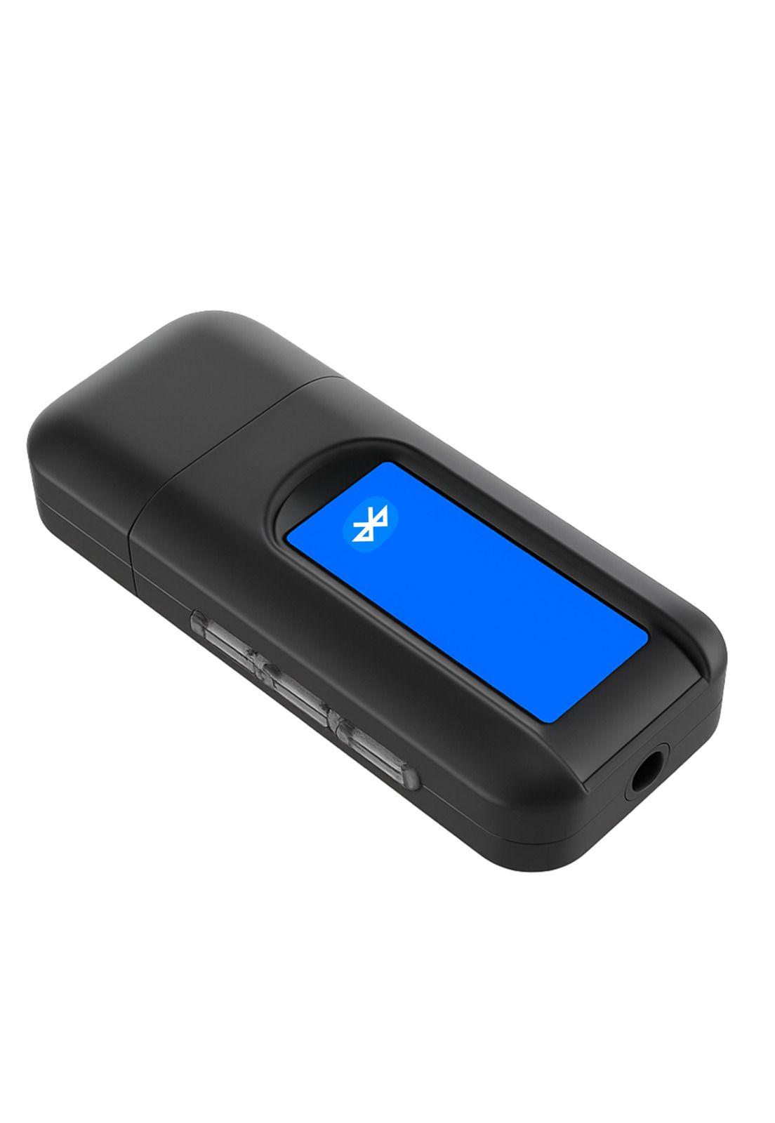 Transmisor y Receptor Bluetooth de Audio y Datos RX - TX  BT 5.0 Pantalla LCD-0