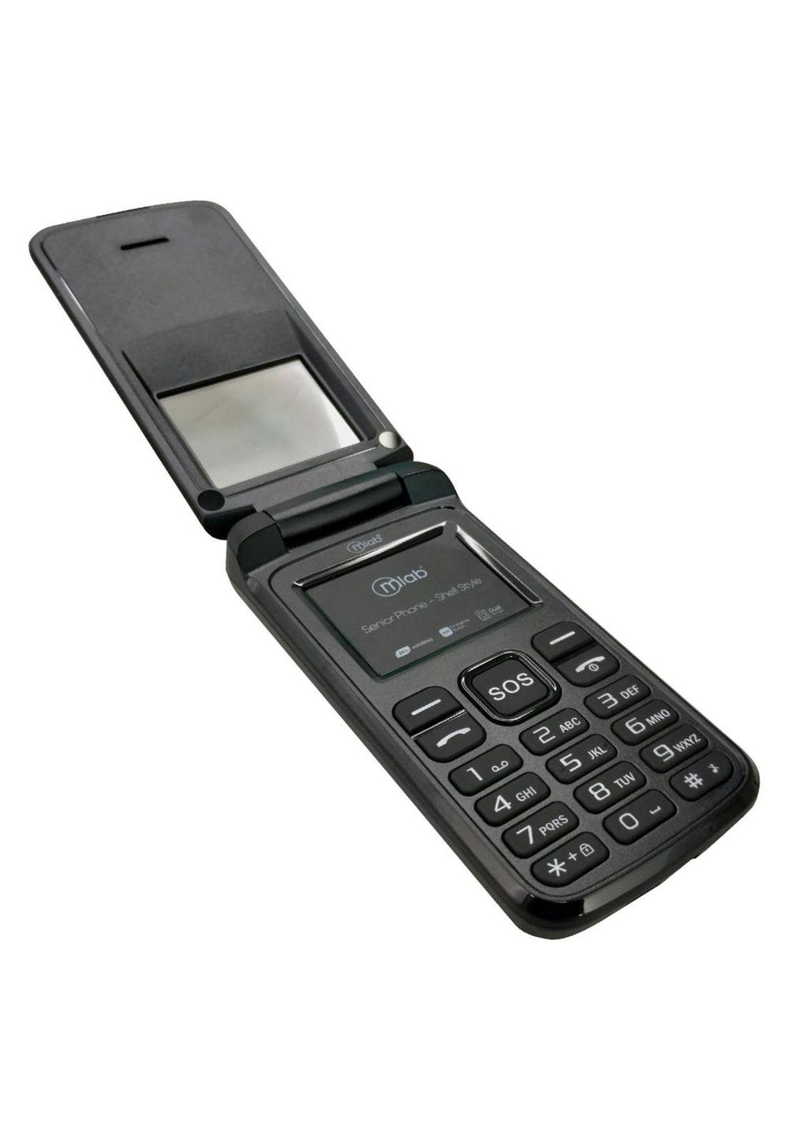 Teléfono Senior 4G de Adulto Mayor con Boton S. O. S MLAB-BK-1