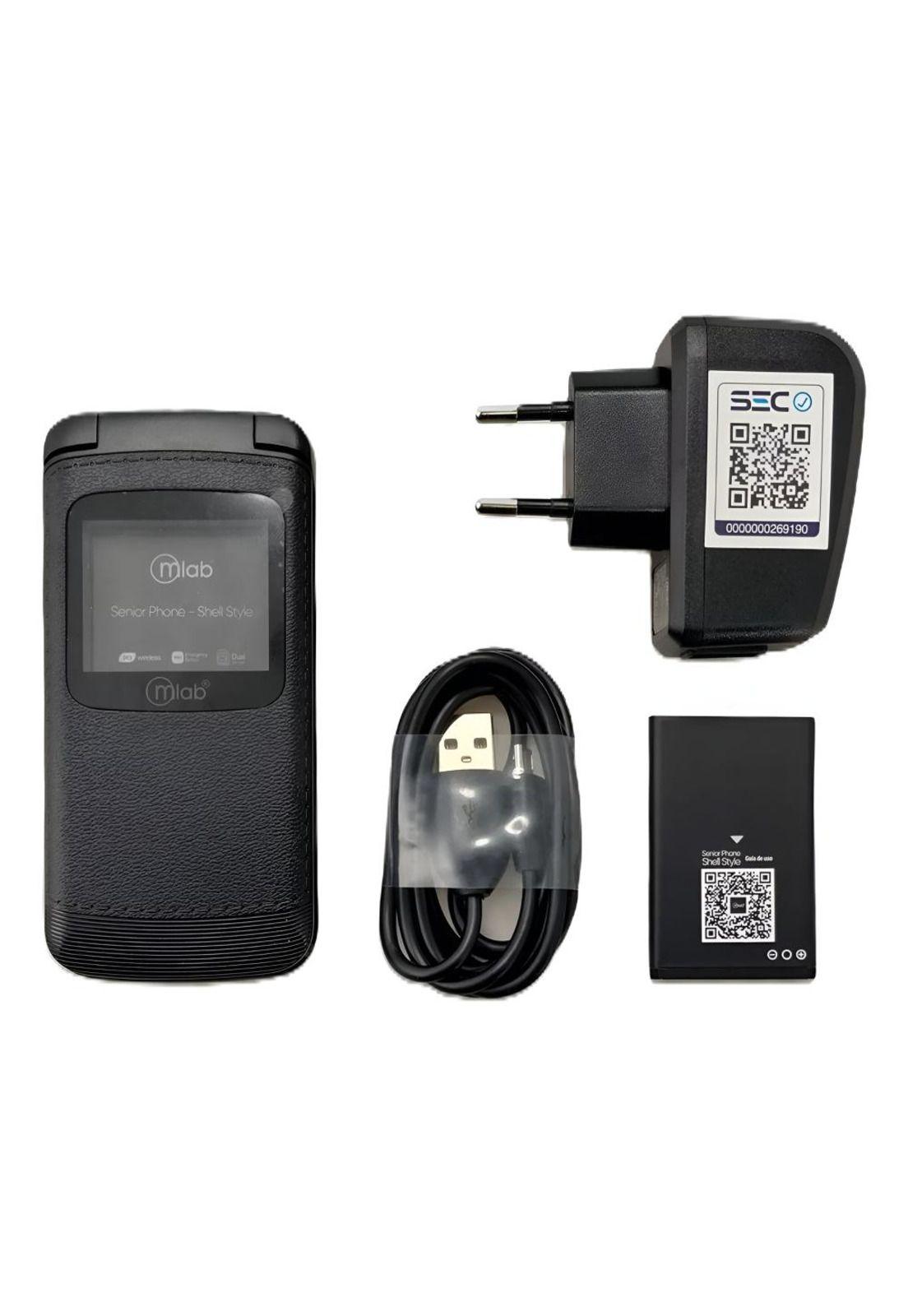 Teléfono Senior 4G de Adulto Mayor con Boton S. O. S MLAB-BK-4