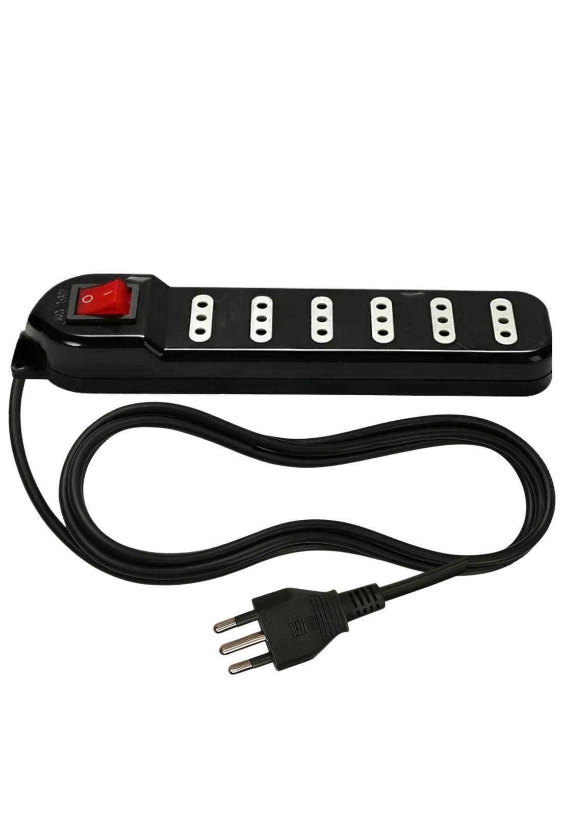 Alargador de 3MT Certificado 6 POS + Switch Corta Corriente ME-070B-3